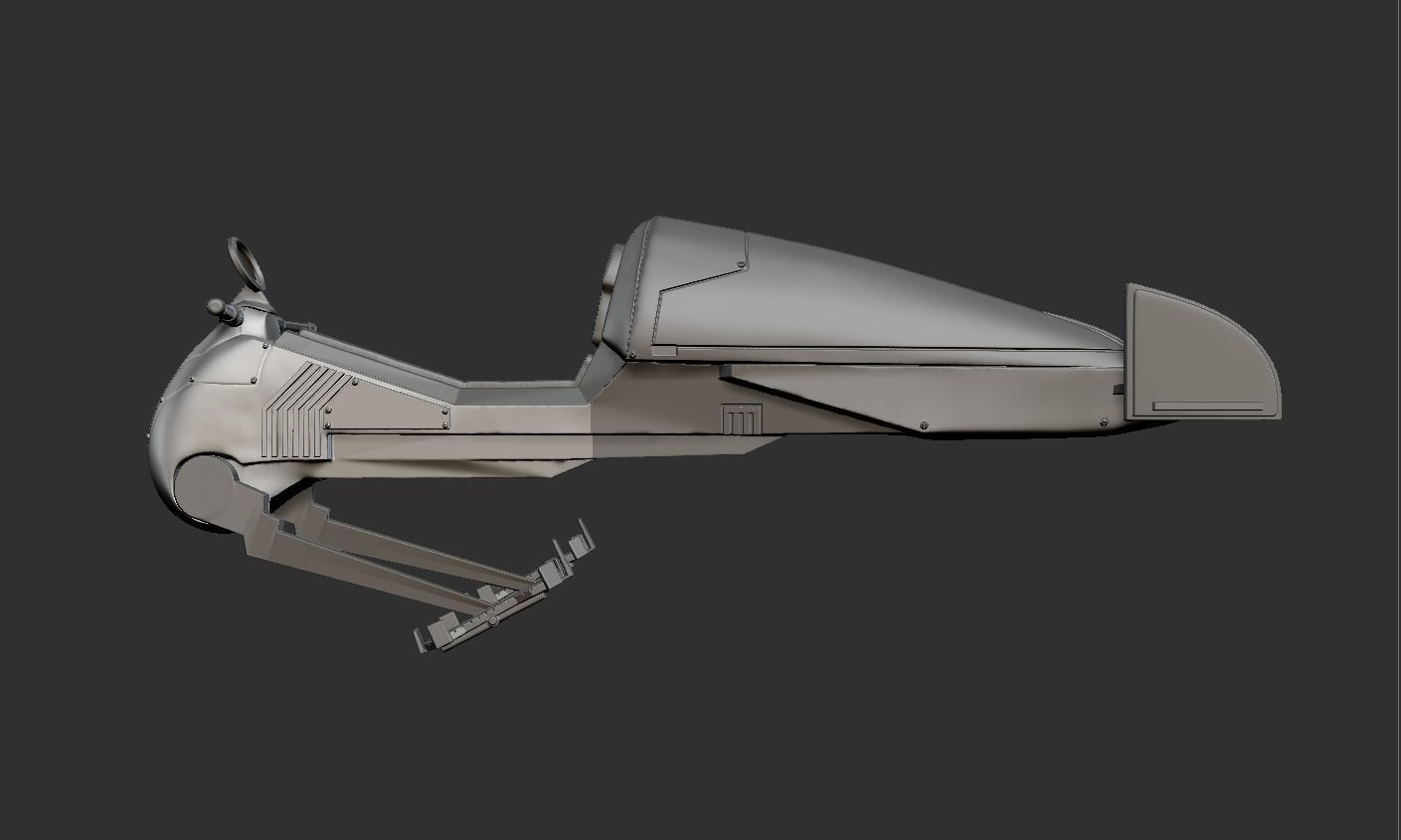 geonosian speeder  custom 3D print model_6
