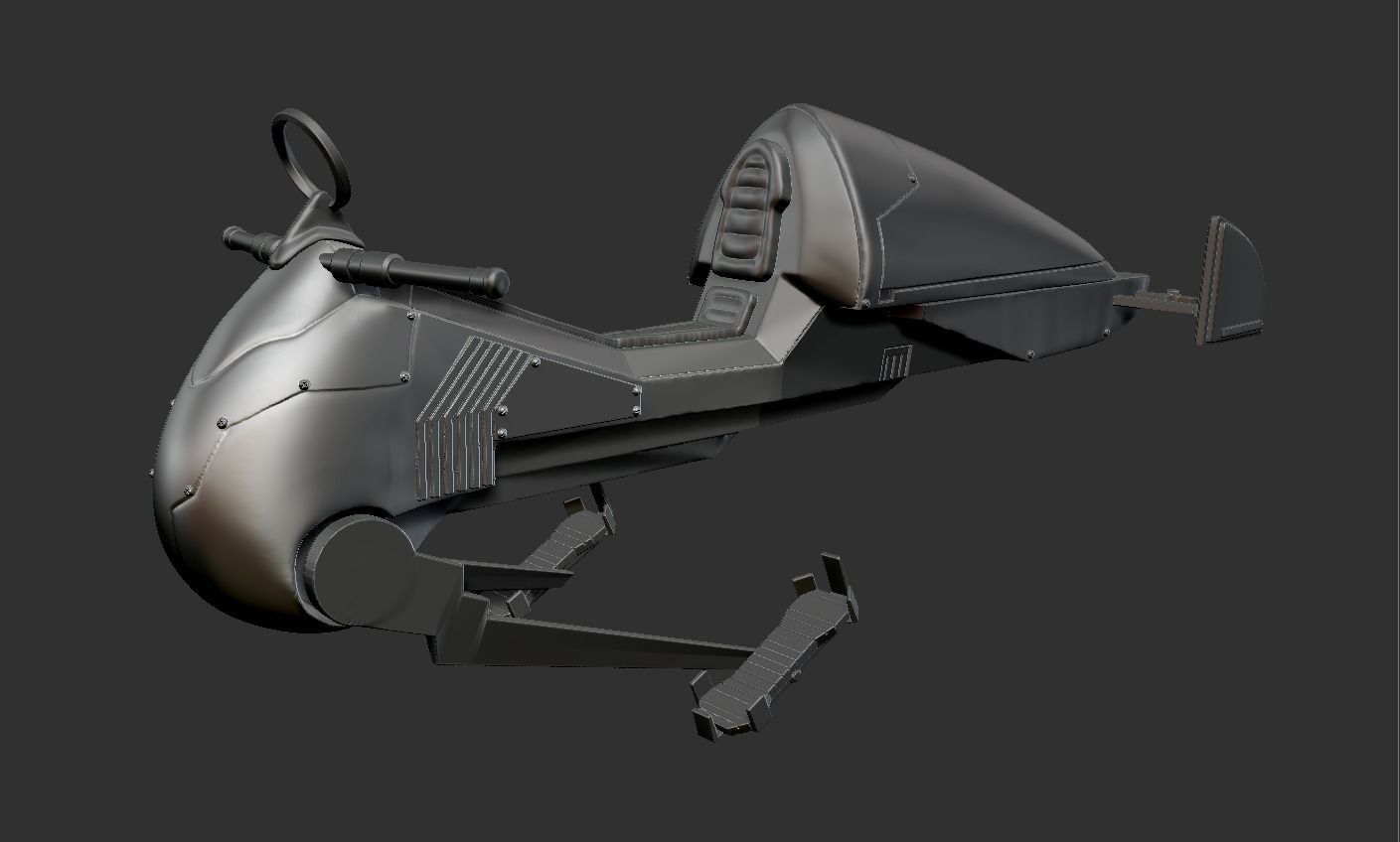 geonosian speeder  custom 3D print model_9