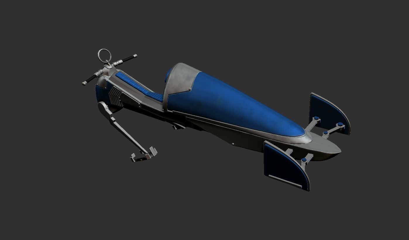 geonosian speeder  custom 3D print model_3