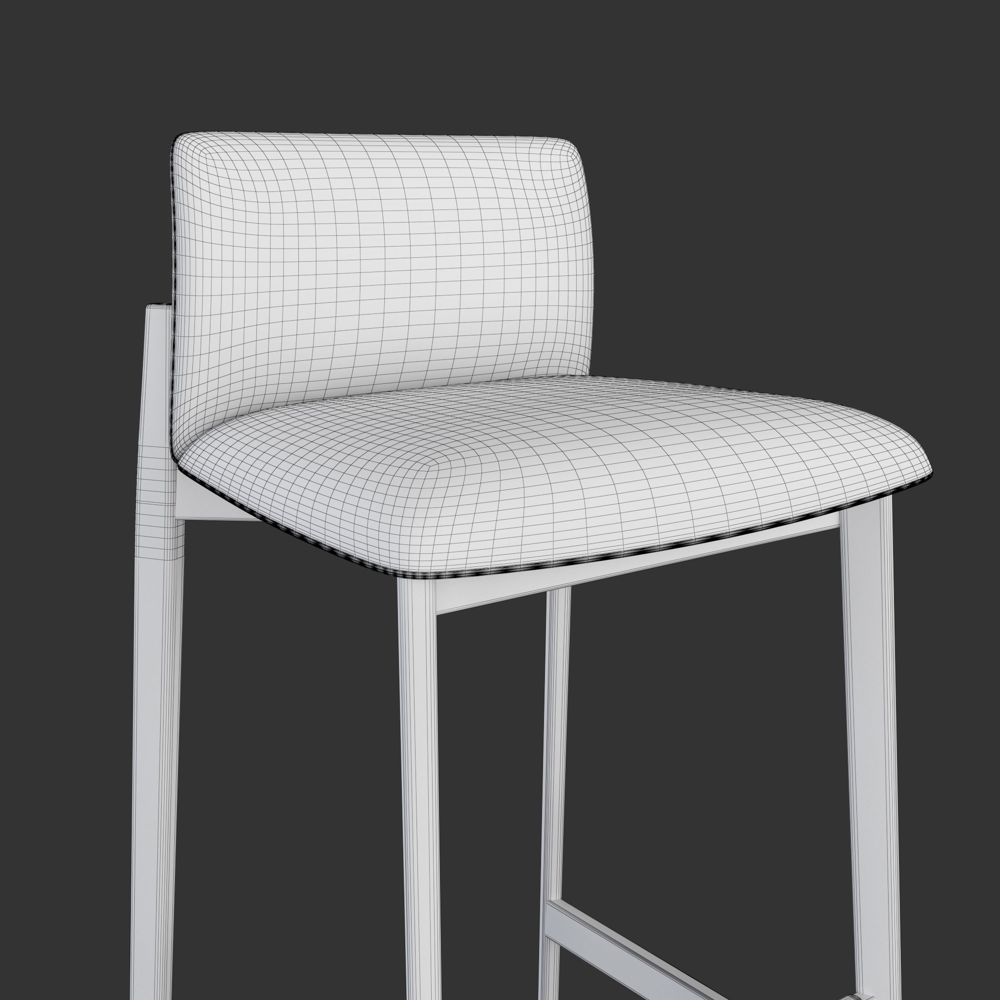  DWR Contour Barstool 3D model_5