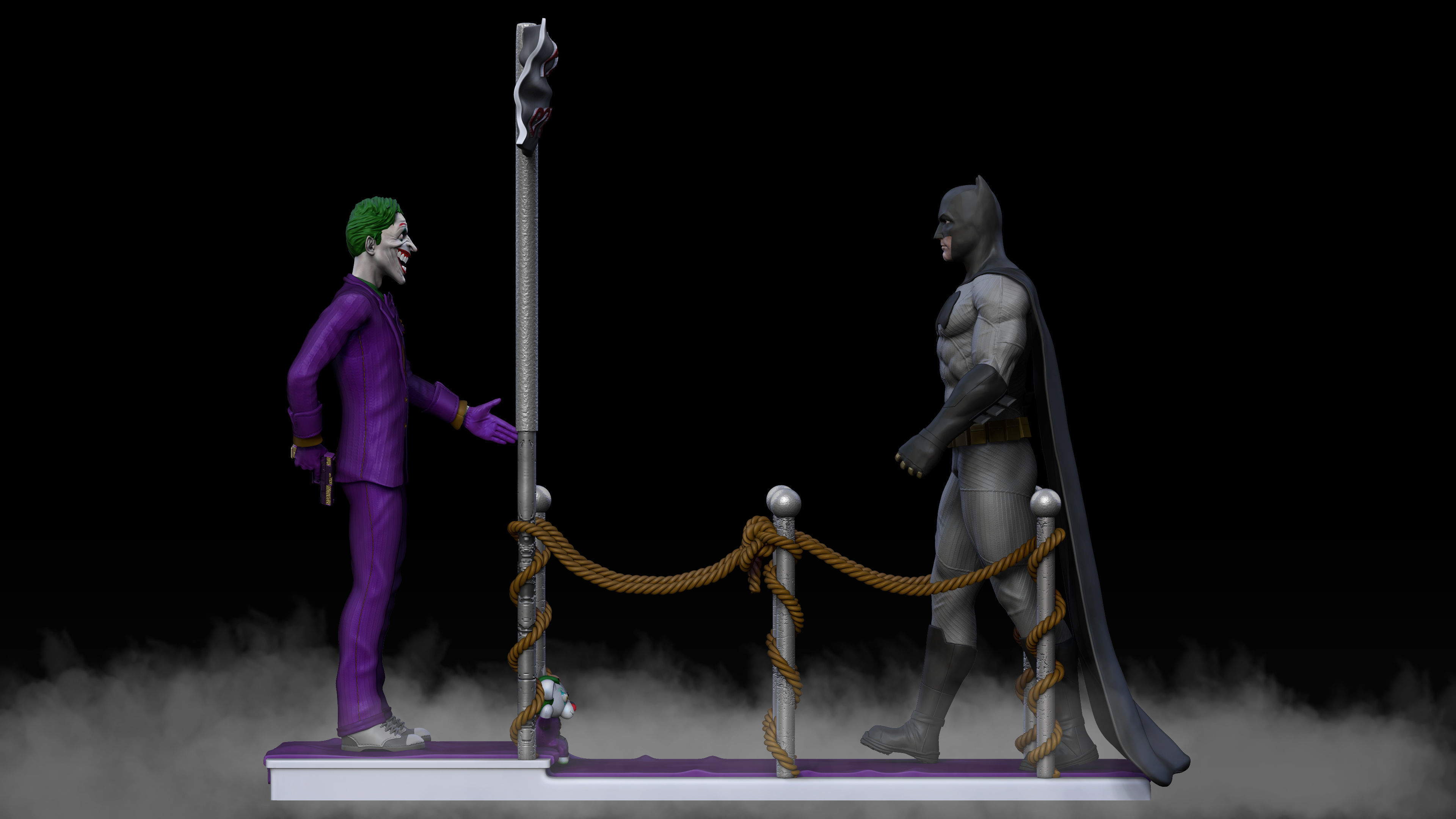 Batman and Joker - 3D Print 3D print model_6