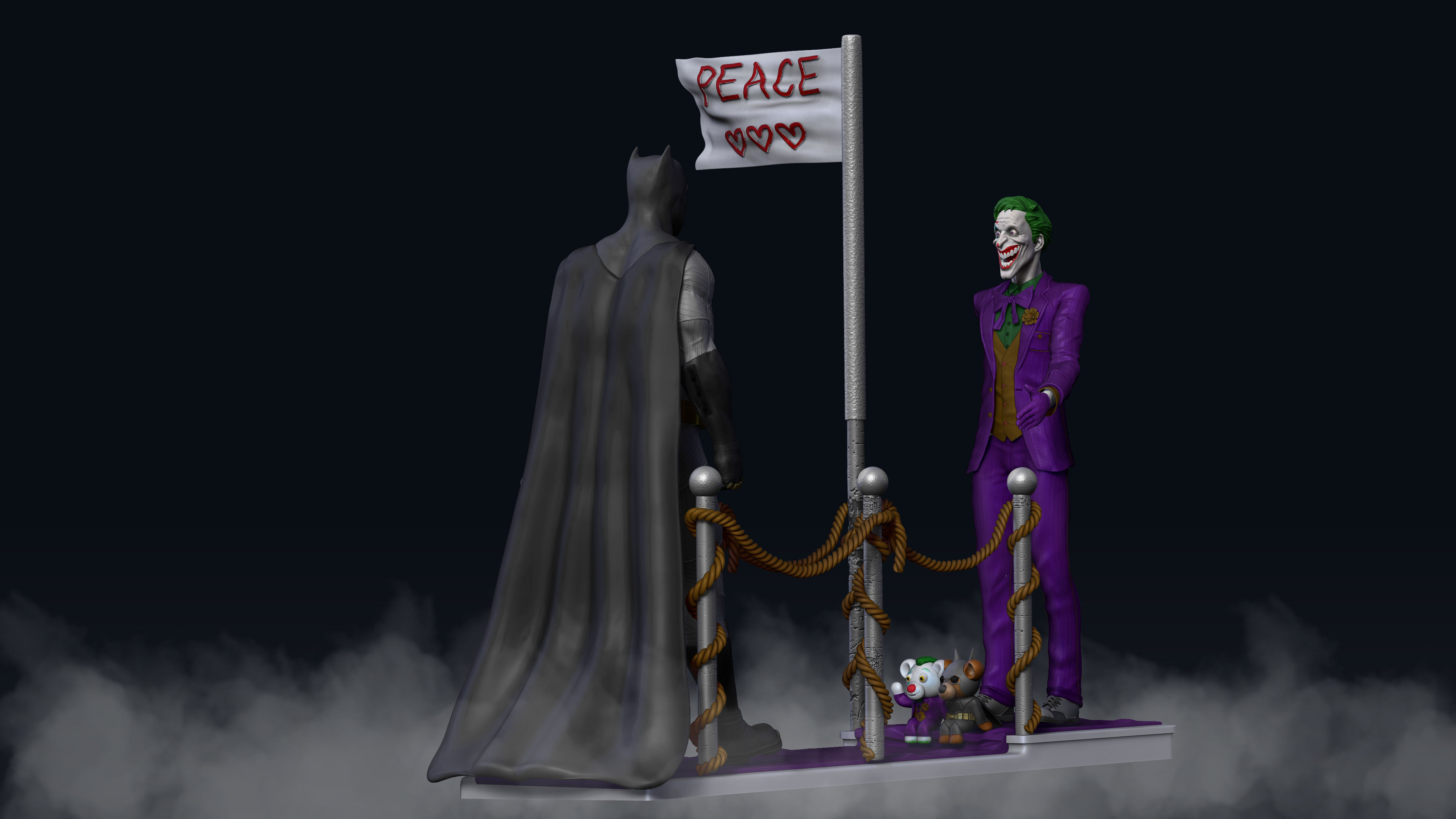 Batman and Joker - 3D Print 3D print model_2
