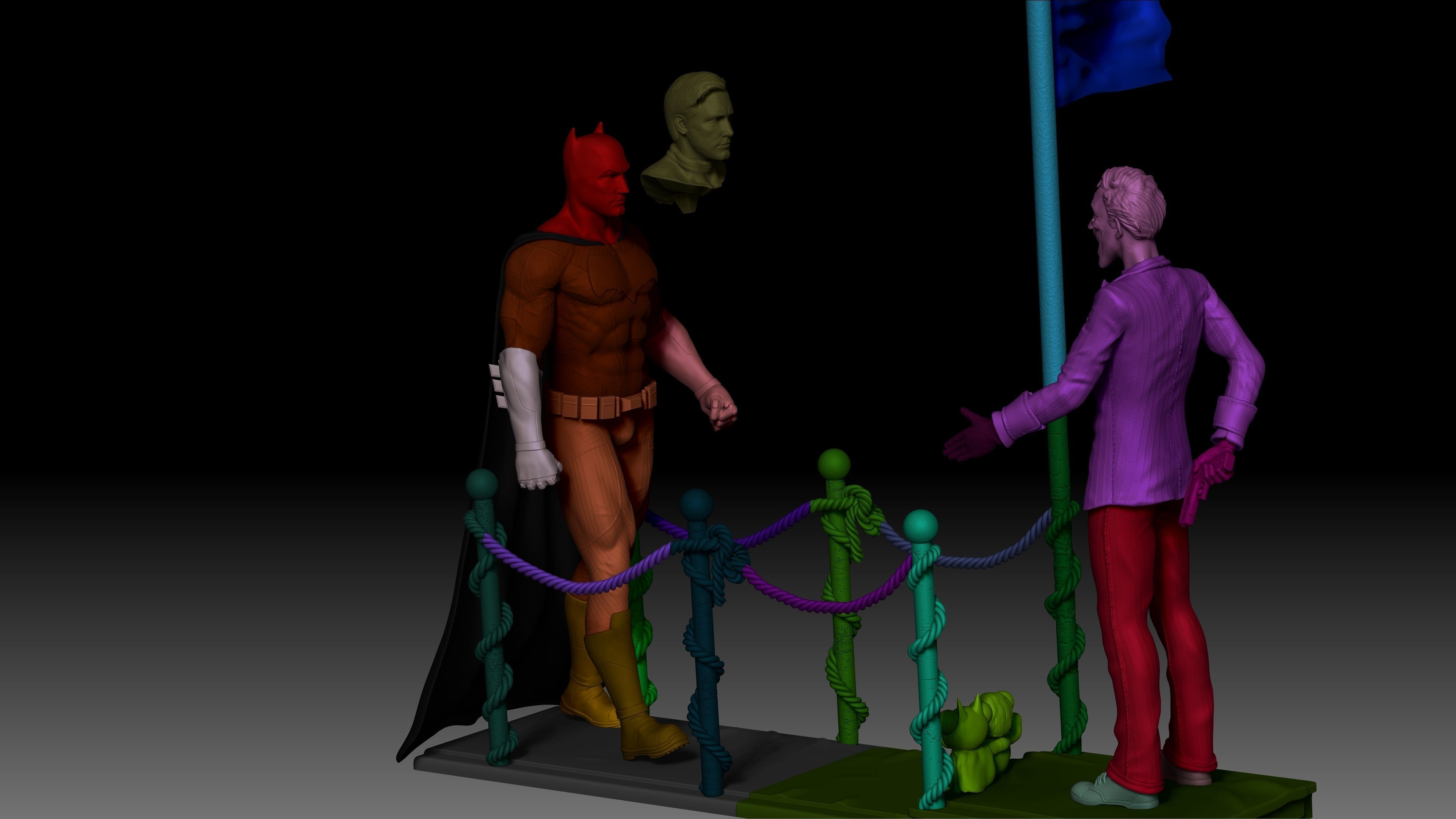 Batman and Joker - 3D Print 3D print model_26