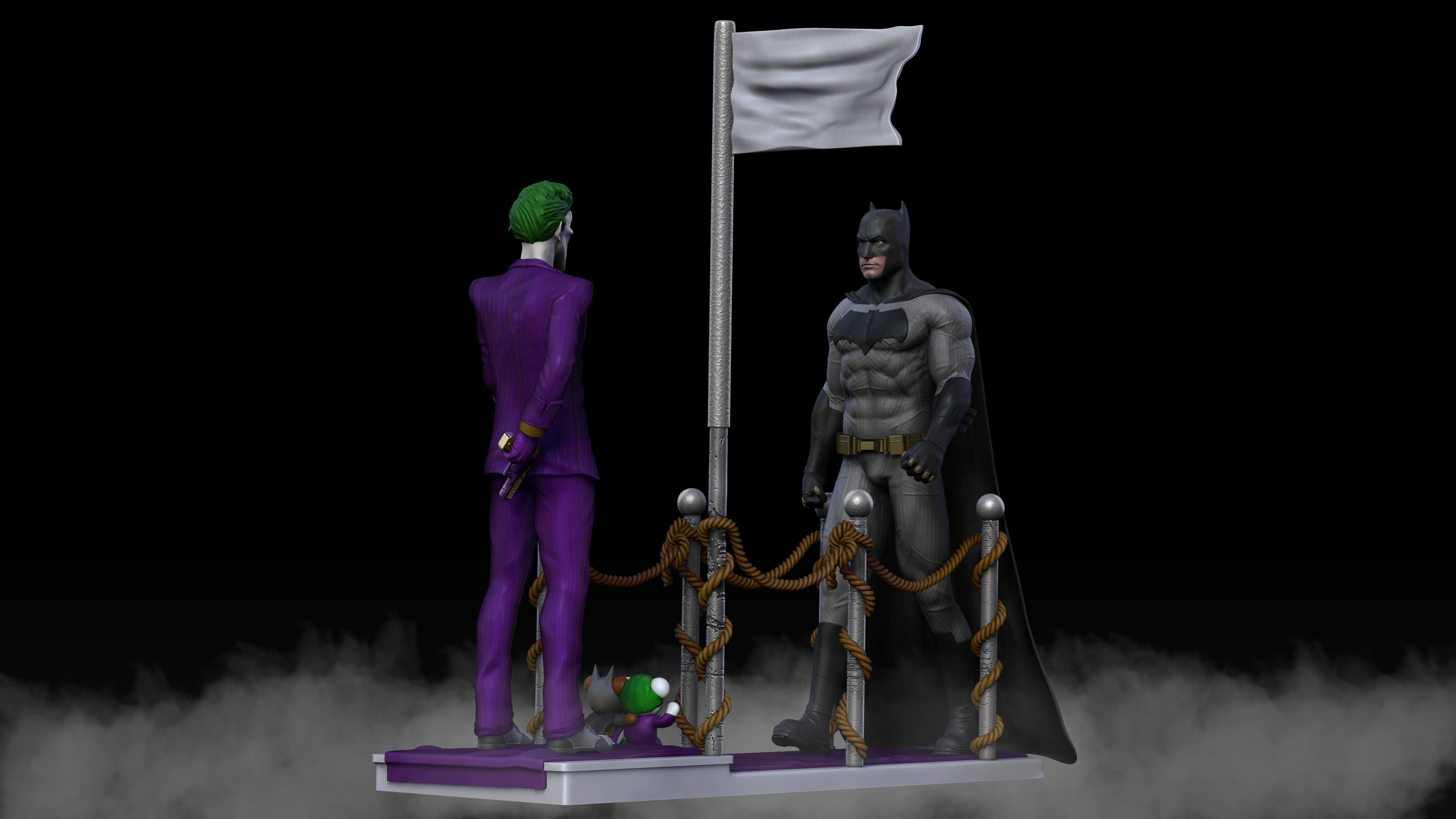 Batman and Joker - 3D Print 3D print model_5