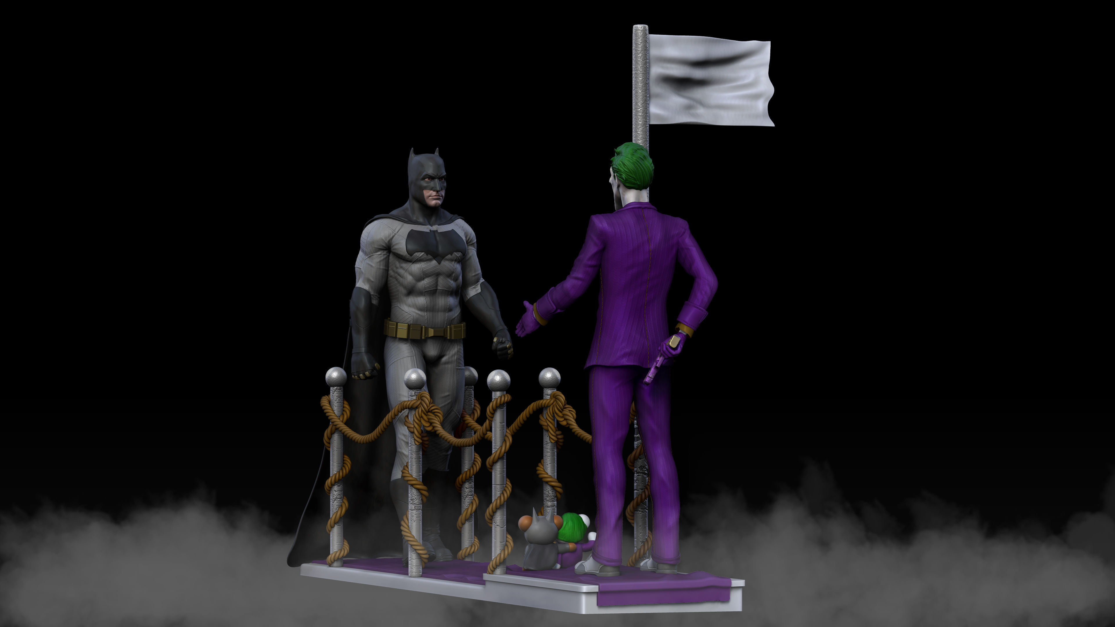 Batman and Joker - 3D Print 3D print model_4