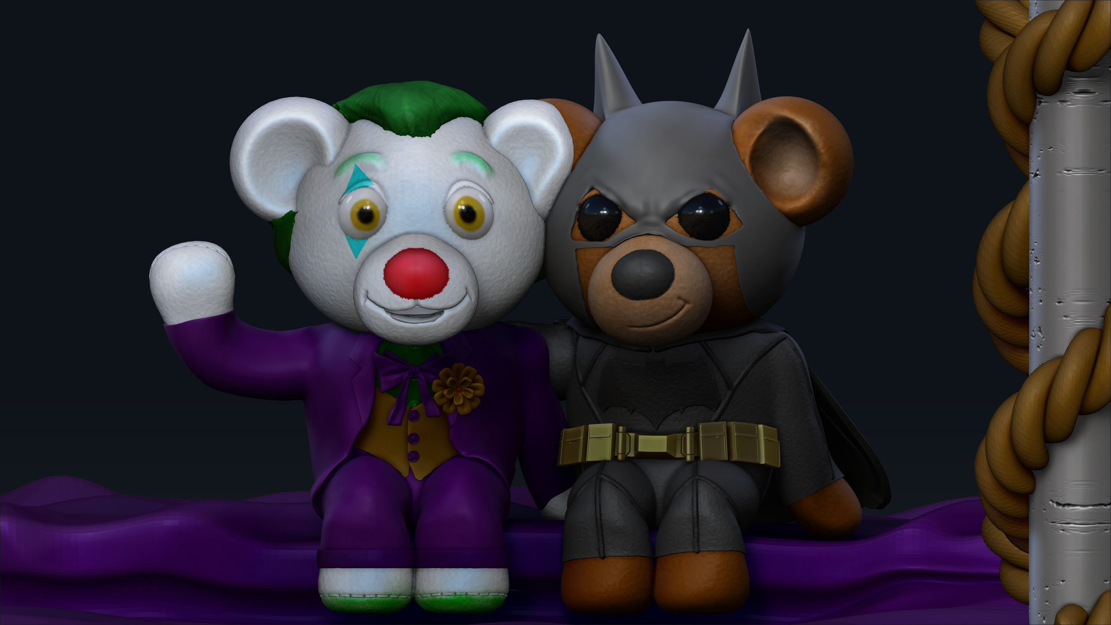Batman and Joker - 3D Print 3D print model_24