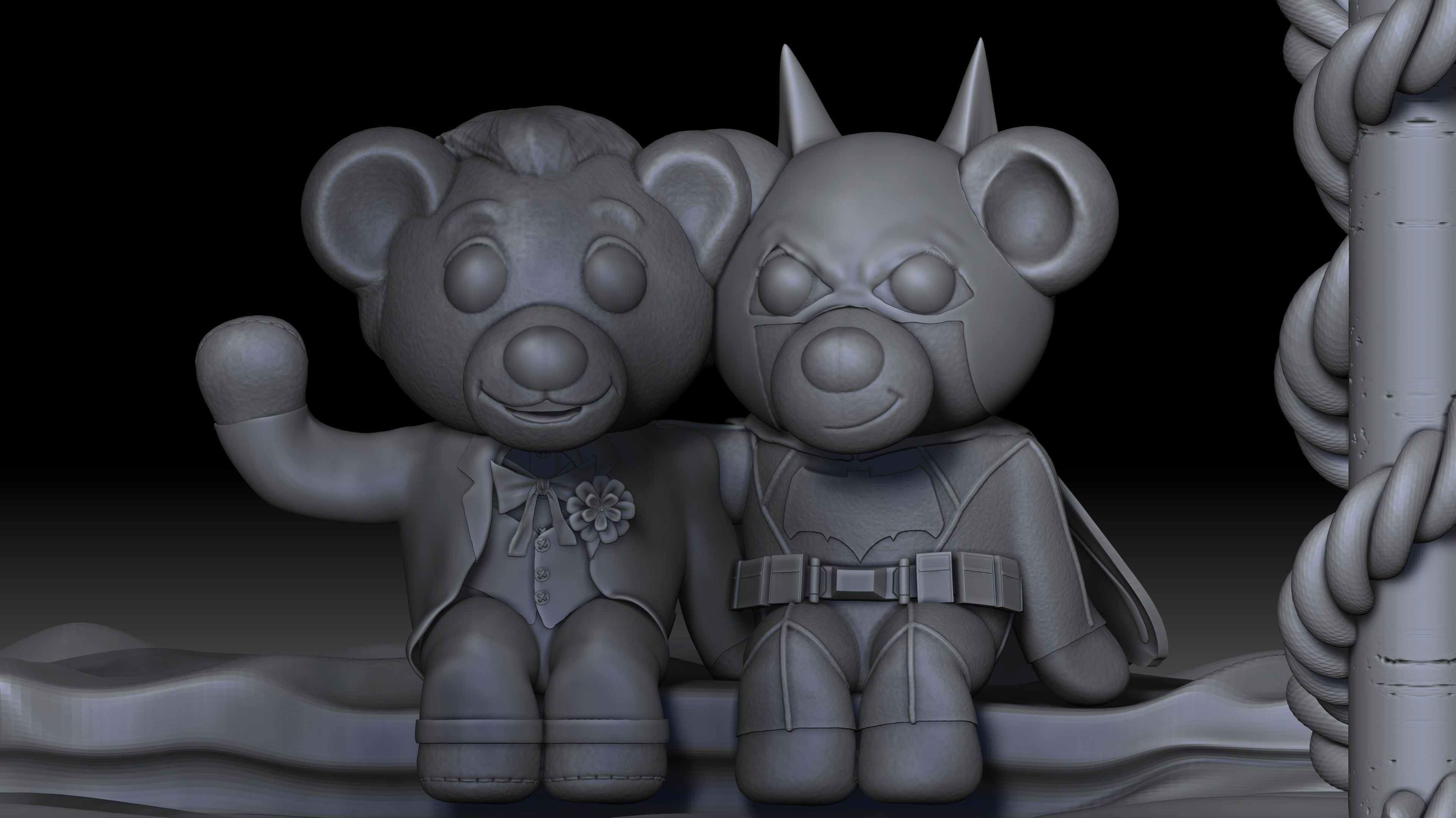 Batman and Joker - 3D Print 3D print model_25