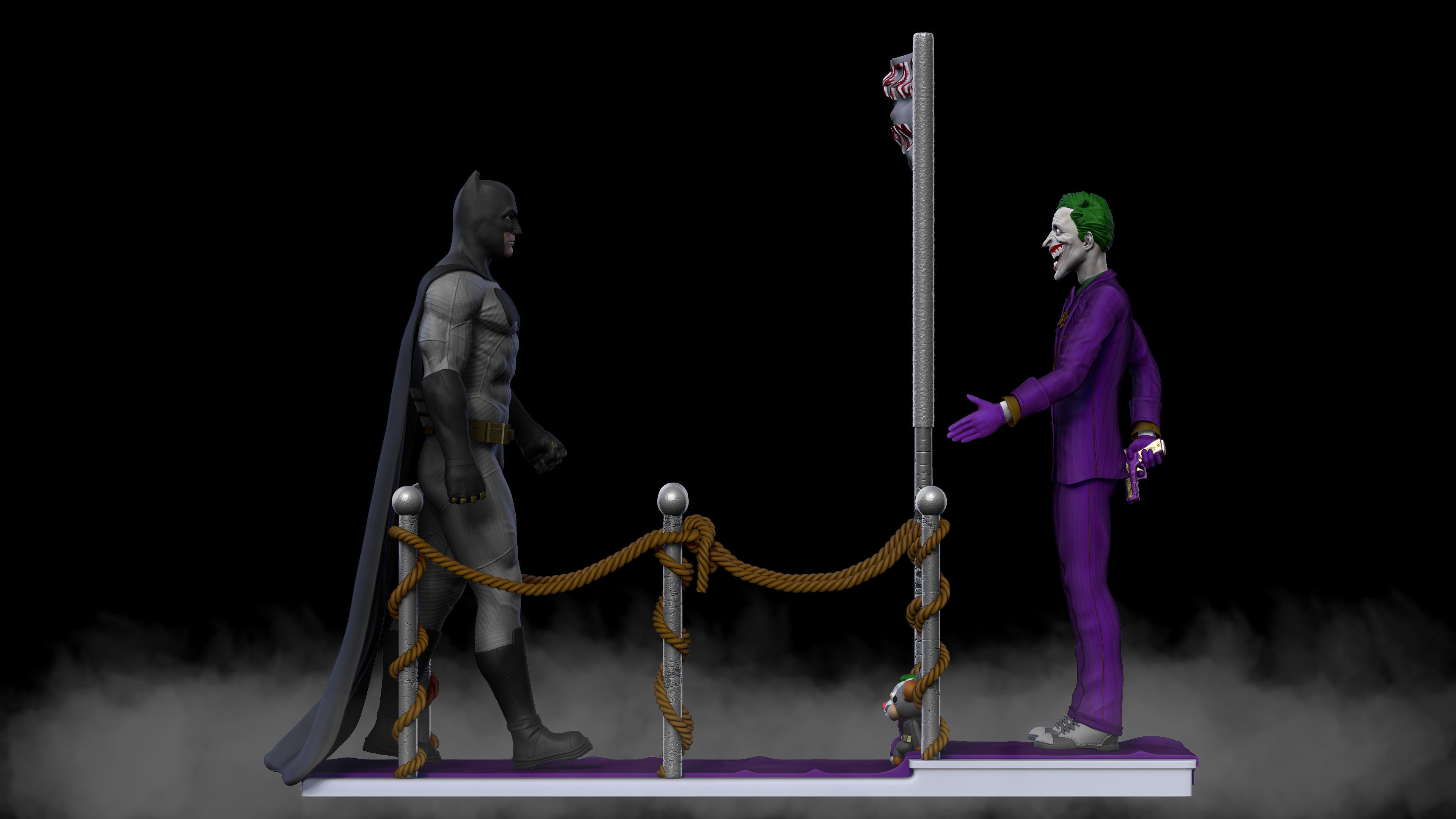 Batman and Joker - 3D Print 3D print model_3