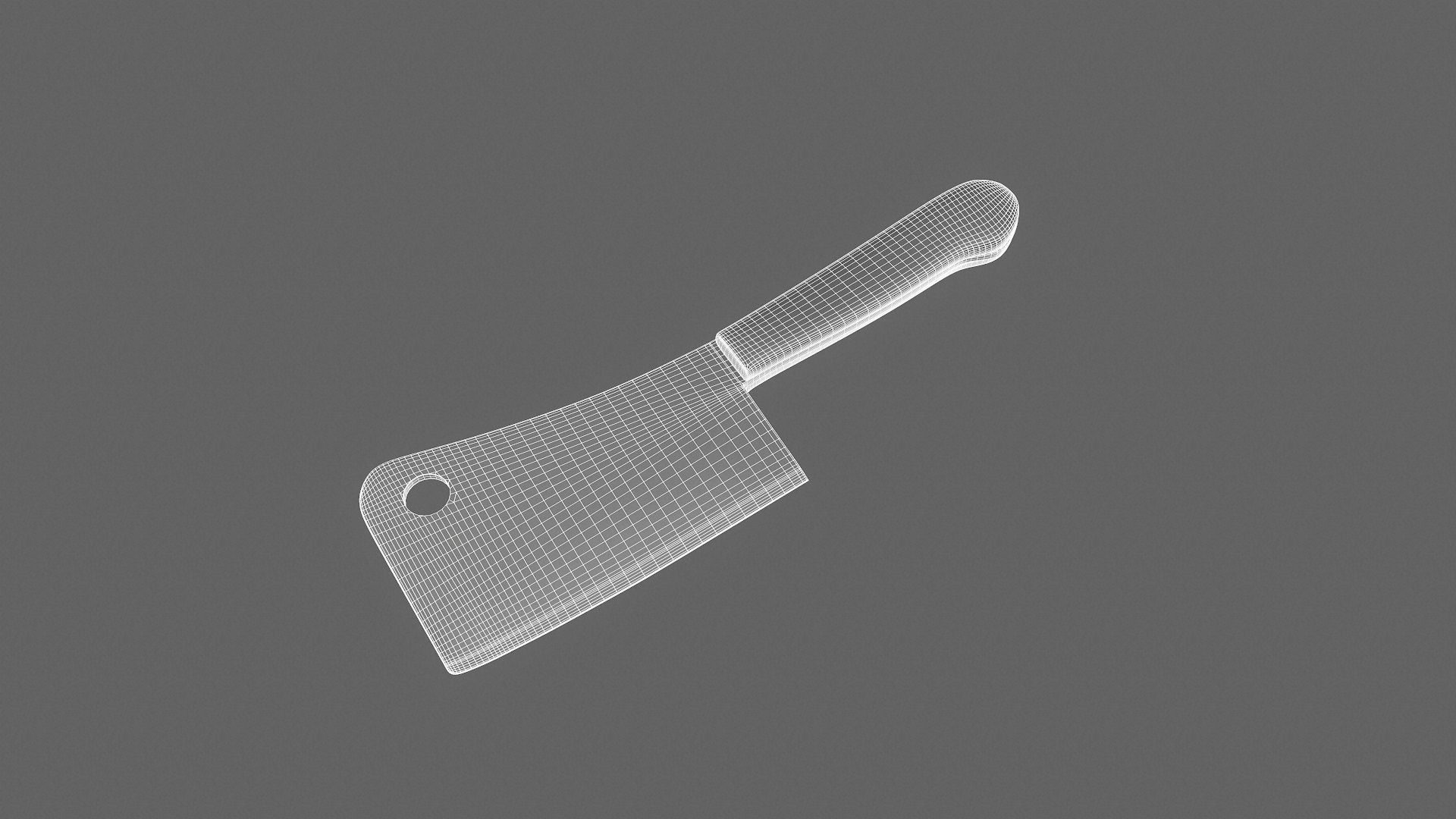 Cleaver Knife 3D model_7