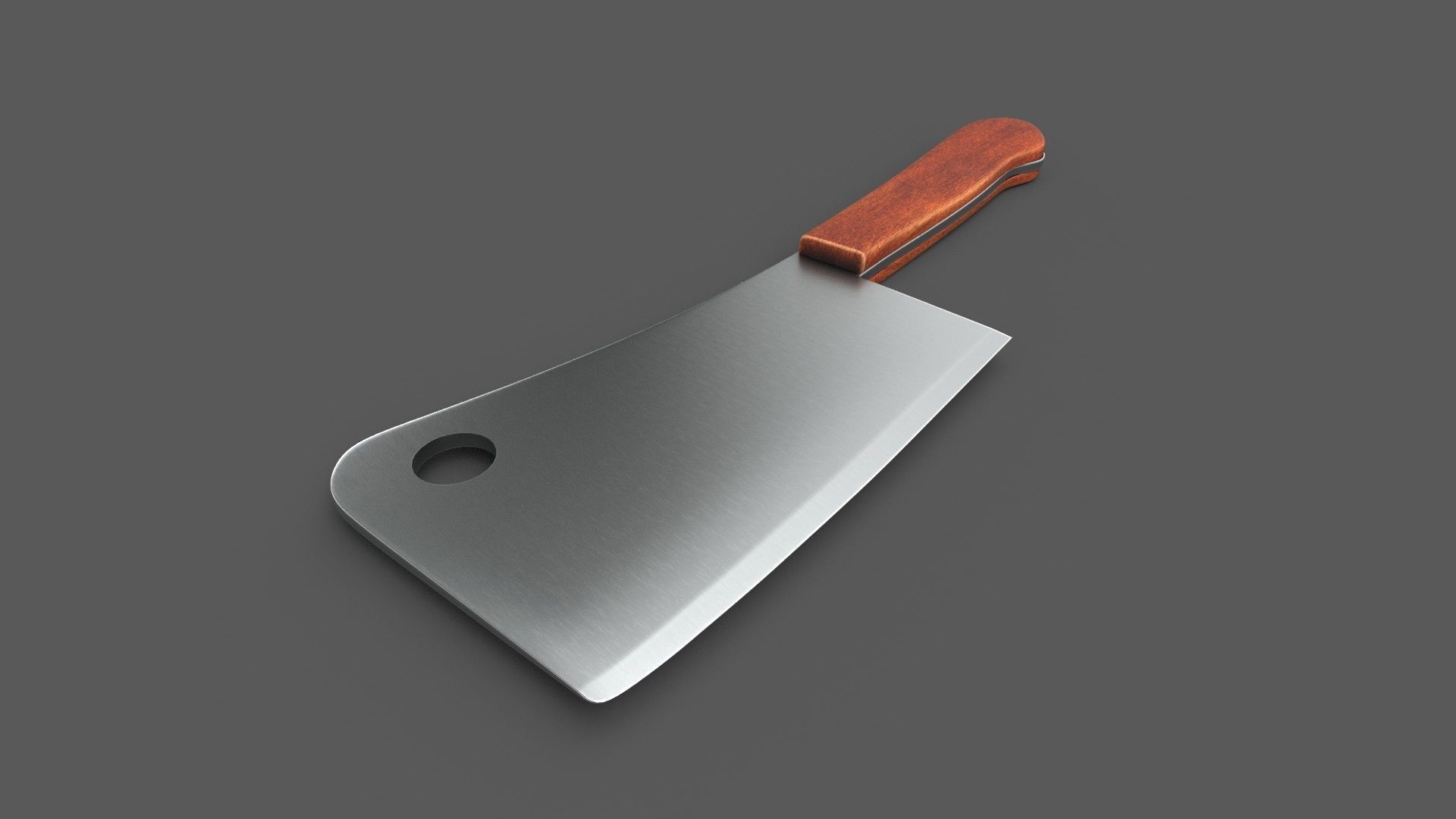 Cleaver Knife 3D model_2
