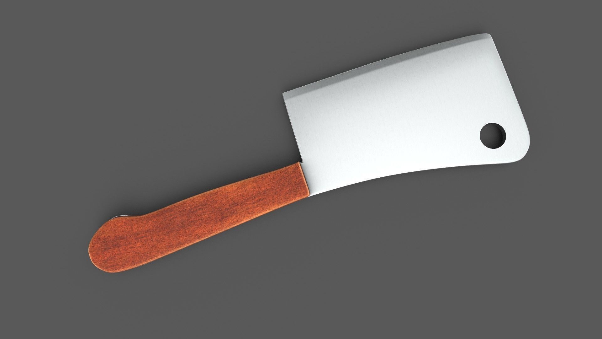 Cleaver Knife 3D model_5