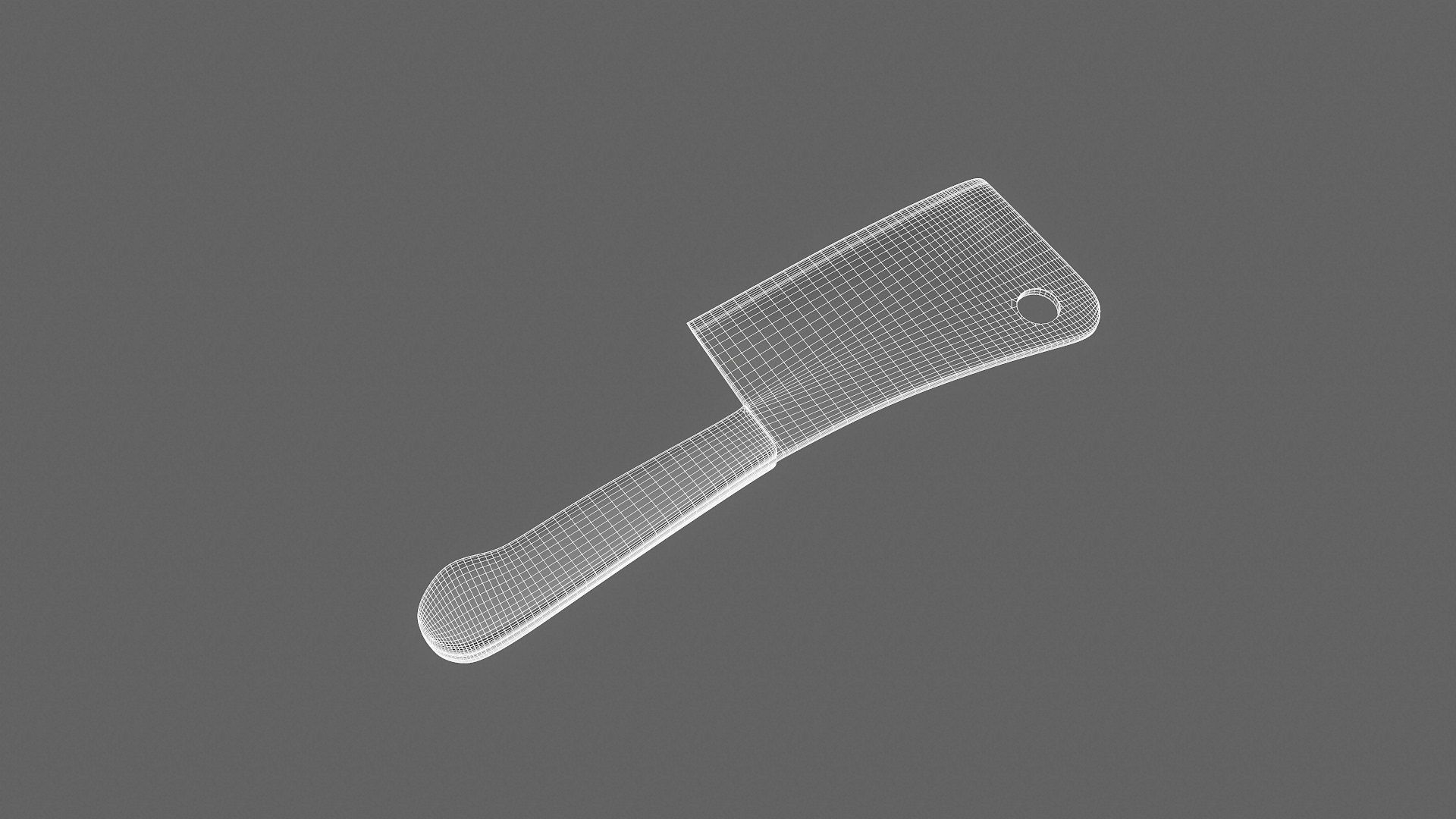 Cleaver Knife 3D model_8