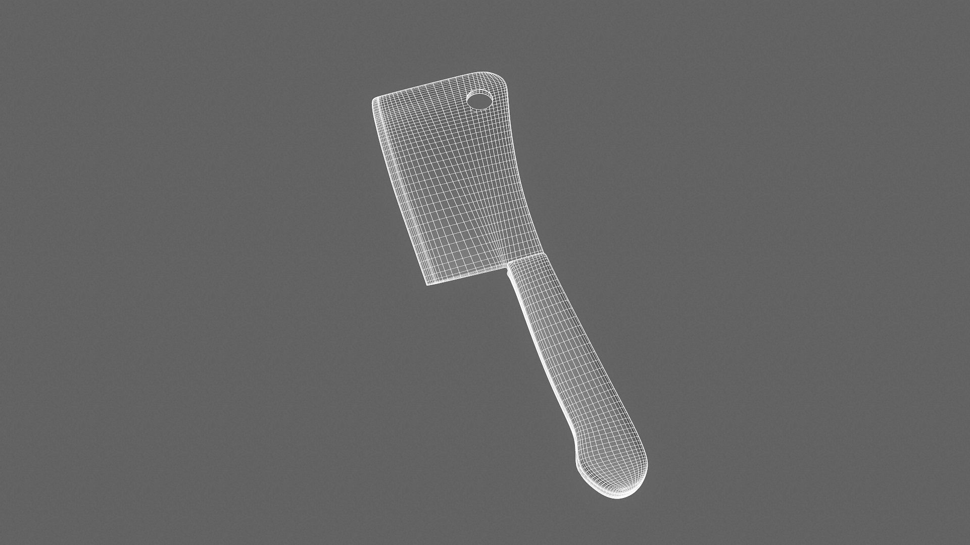 Cleaver Knife 3D model_9