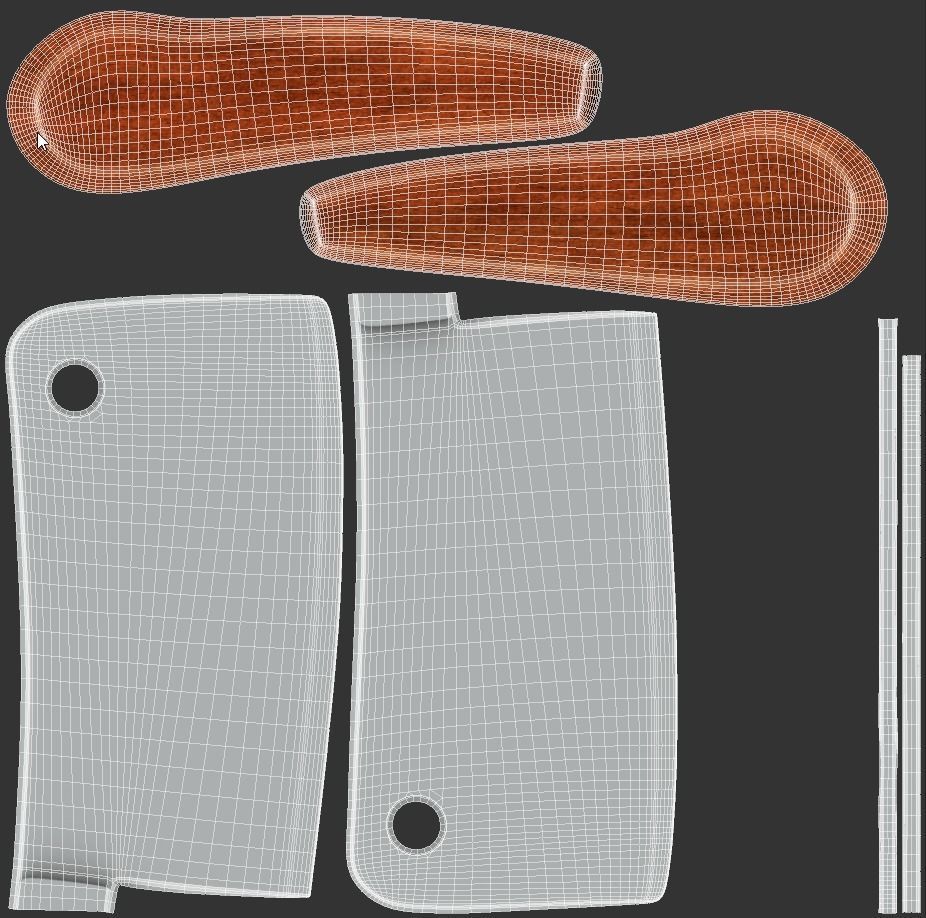 Cleaver Knife 3D model_6