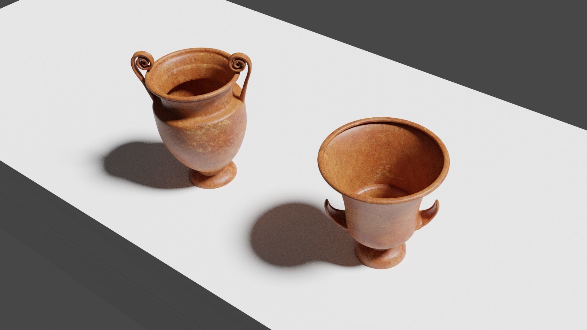 2 Ancient Greek Craters Free low-poly 3D model_5