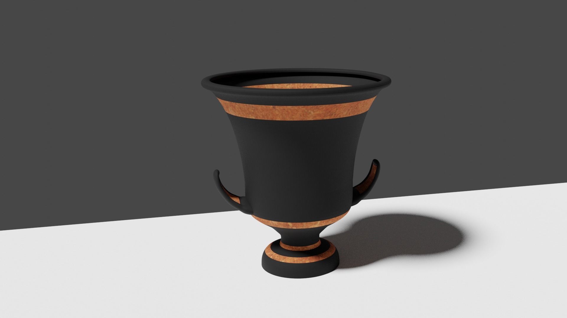 2 Ancient Greek Craters Free low-poly 3D model_1