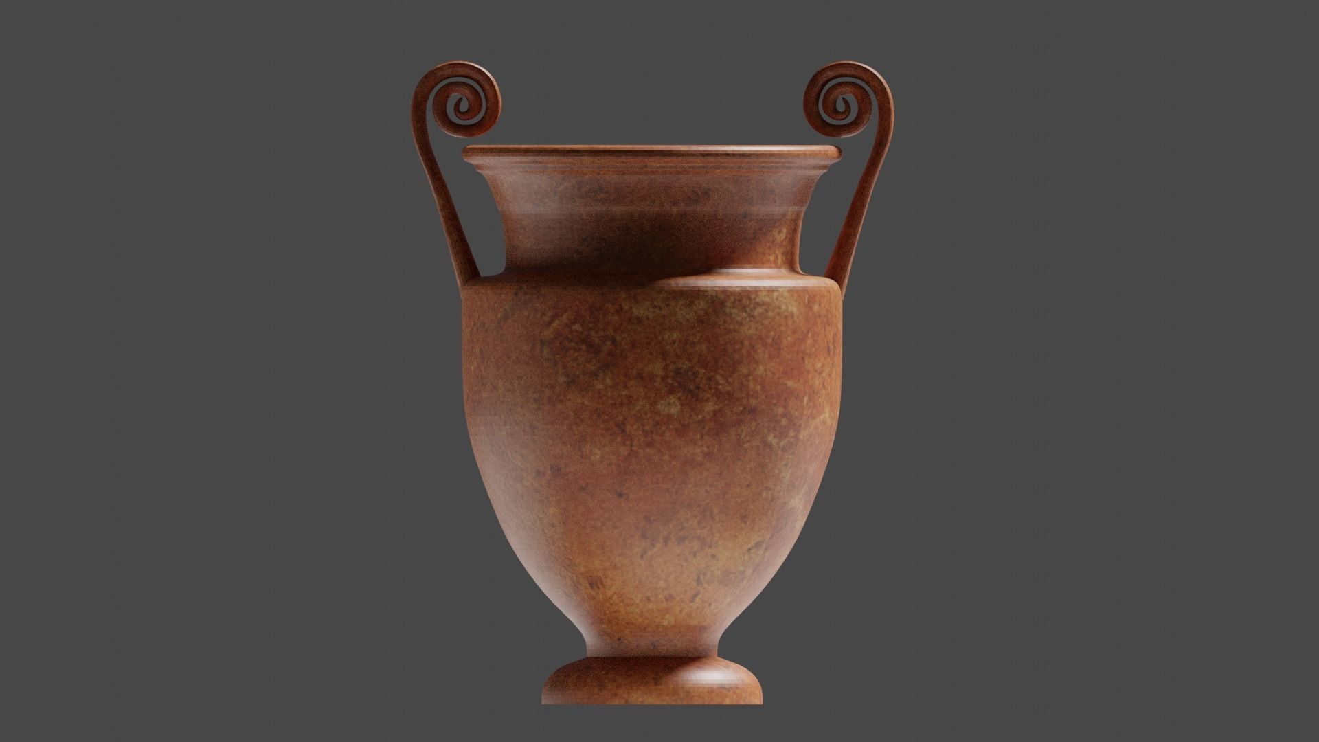 2 Ancient Greek Craters Free low-poly 3D model_7