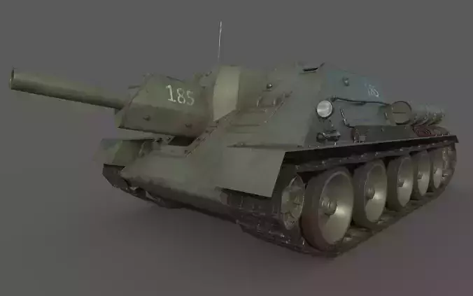 1944 SU-122 3D model