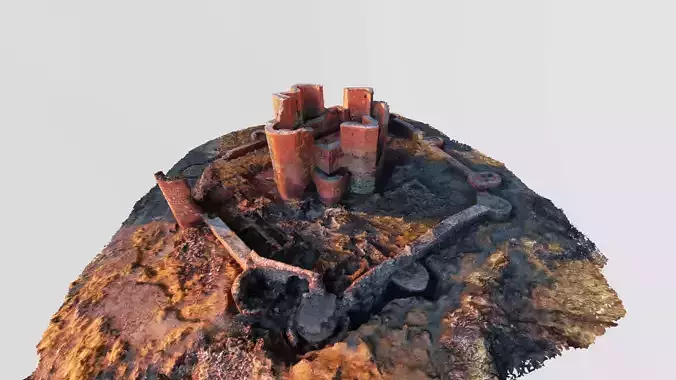 3d castle photogrammetry model