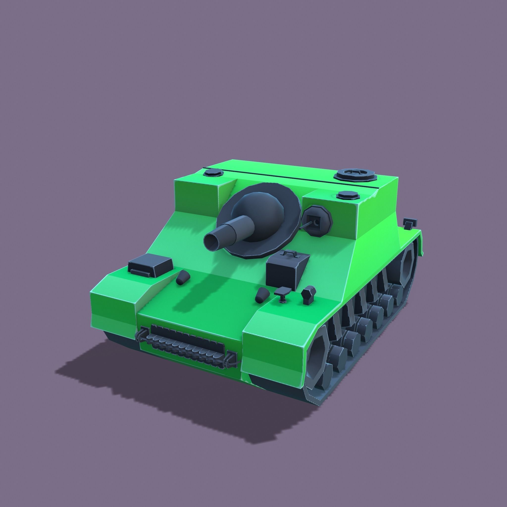 Stylized tanks pack Low-poly 3D model_13
