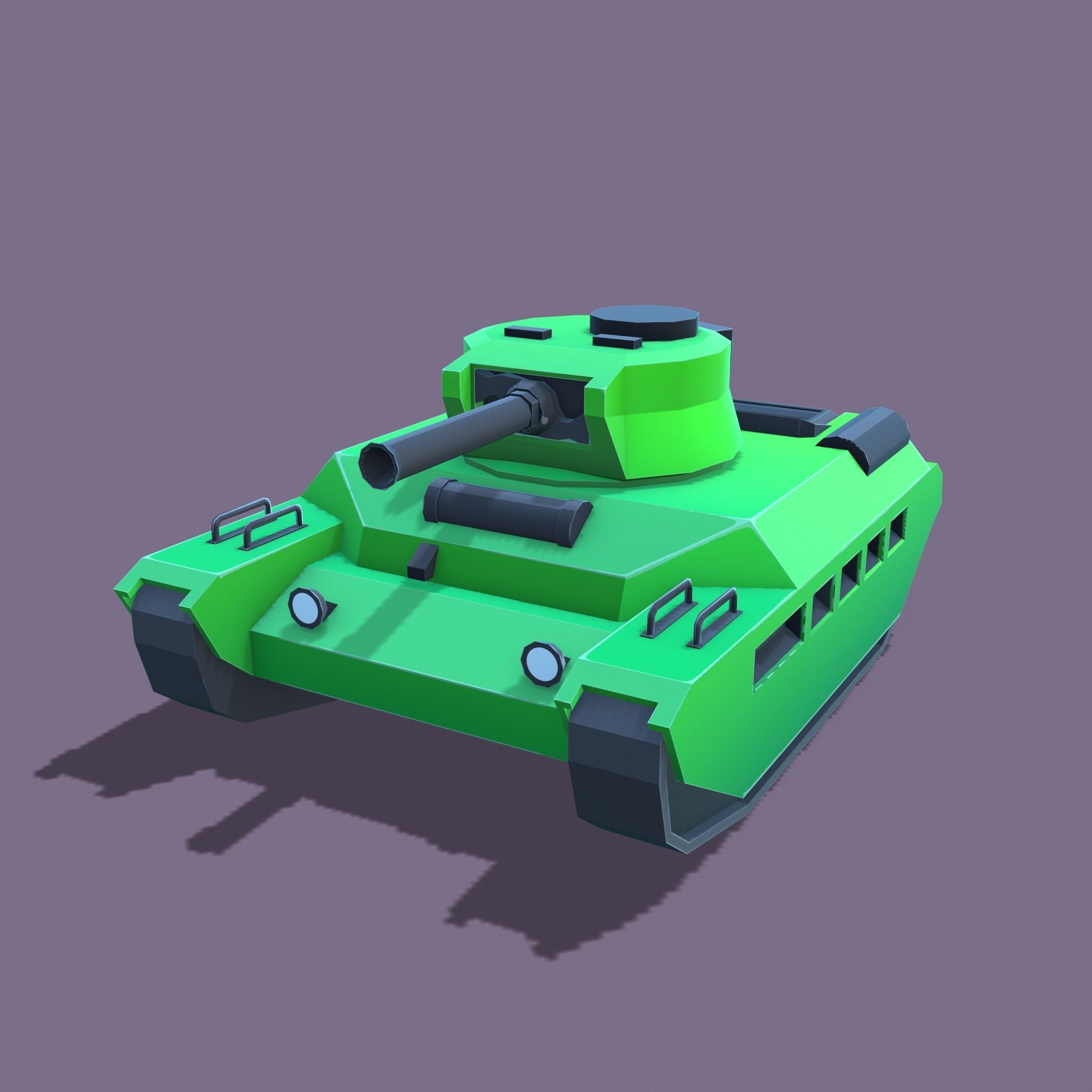 Stylized tanks pack Low-poly 3D model_19