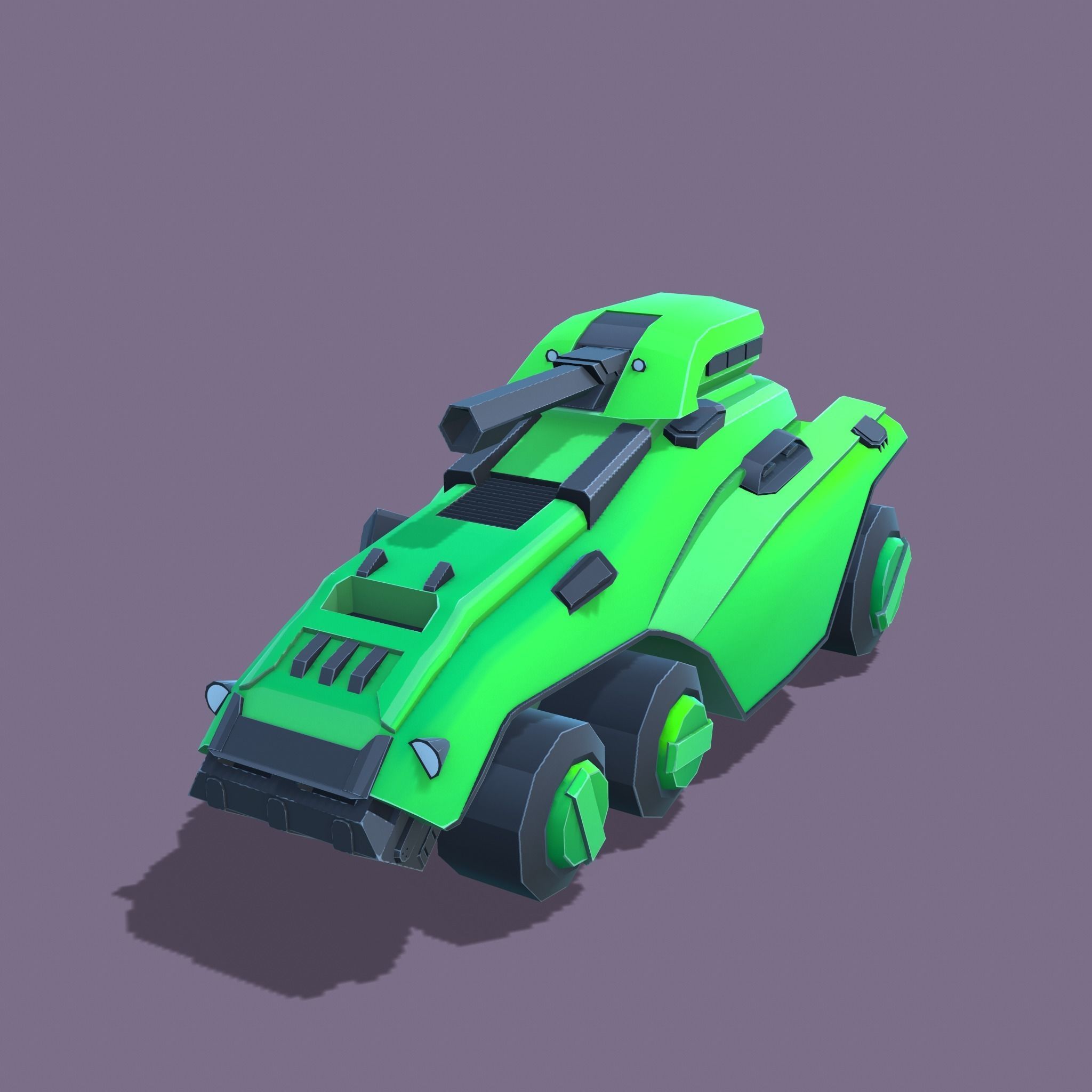 Stylized tanks pack Low-poly 3D model_9