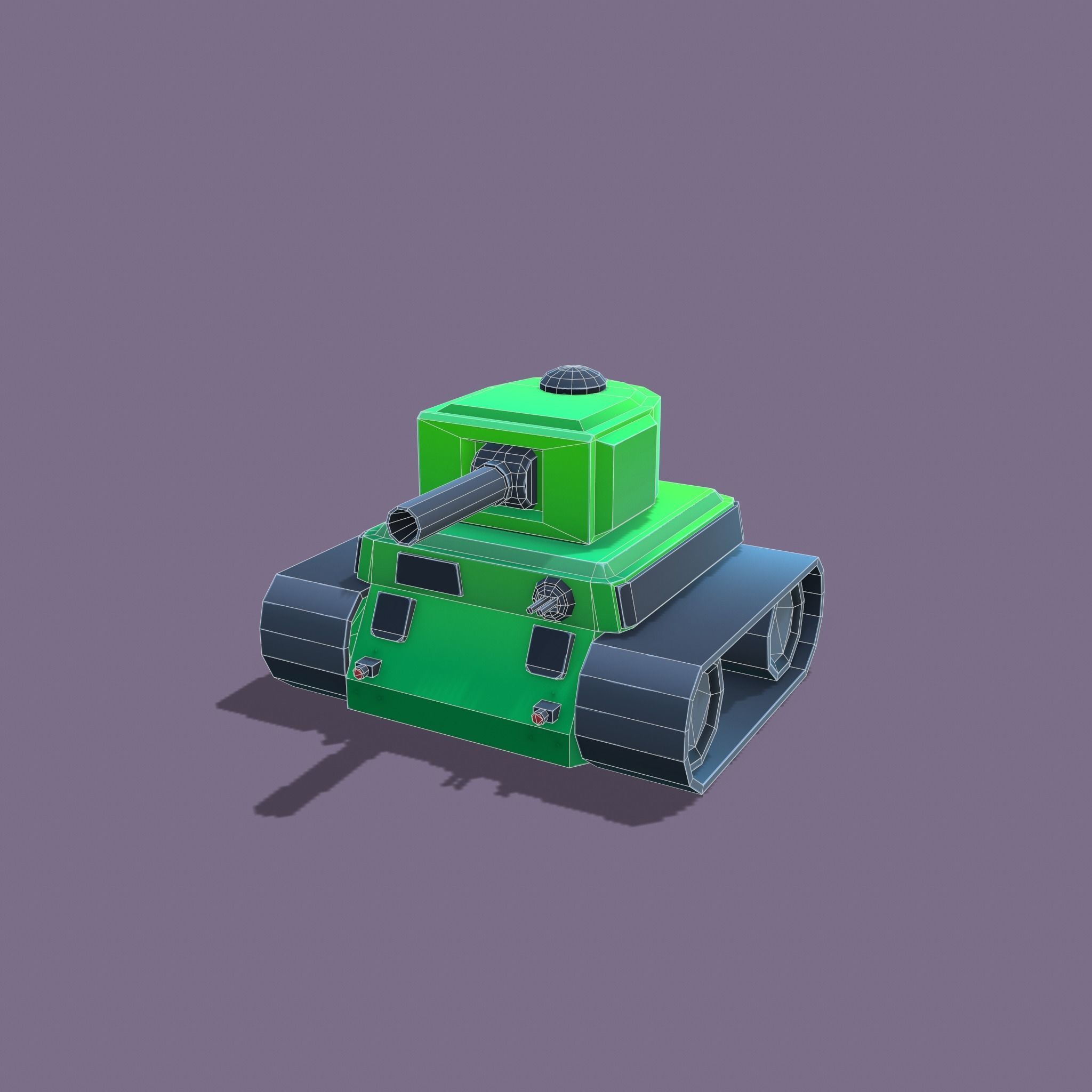 Stylized tanks pack Low-poly 3D model_22