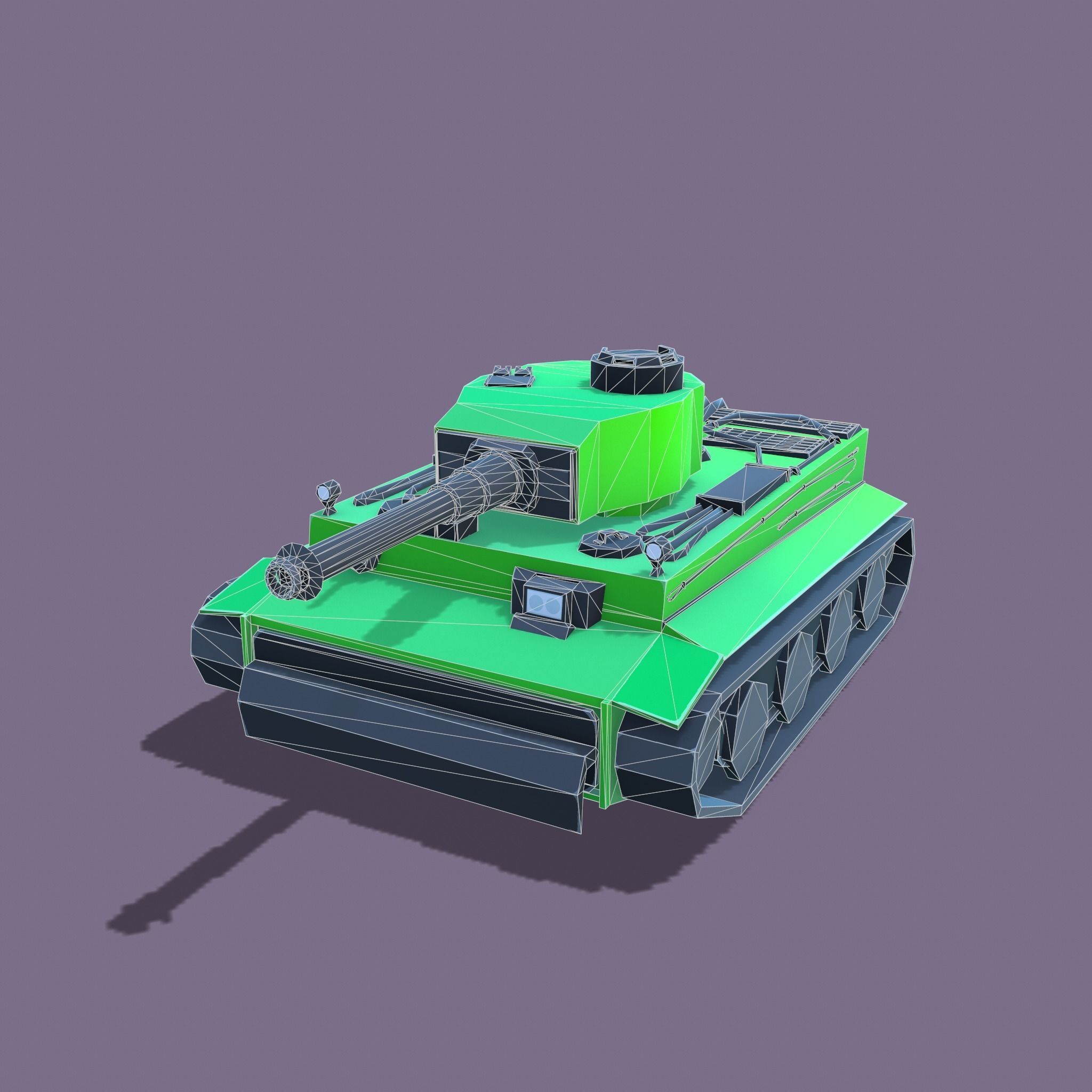 Stylized tanks pack Low-poly 3D model_12