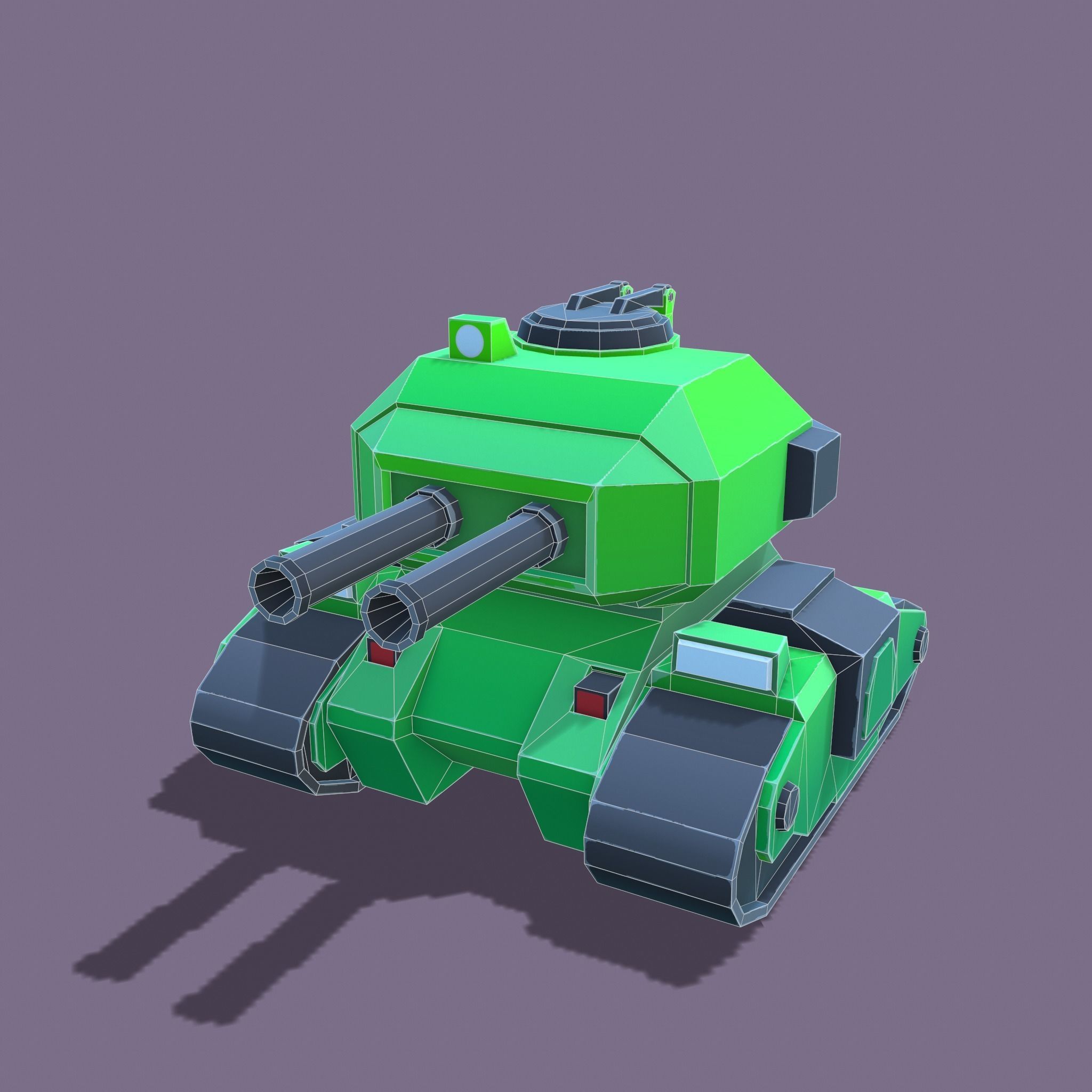 Stylized tanks pack Low-poly 3D model_18