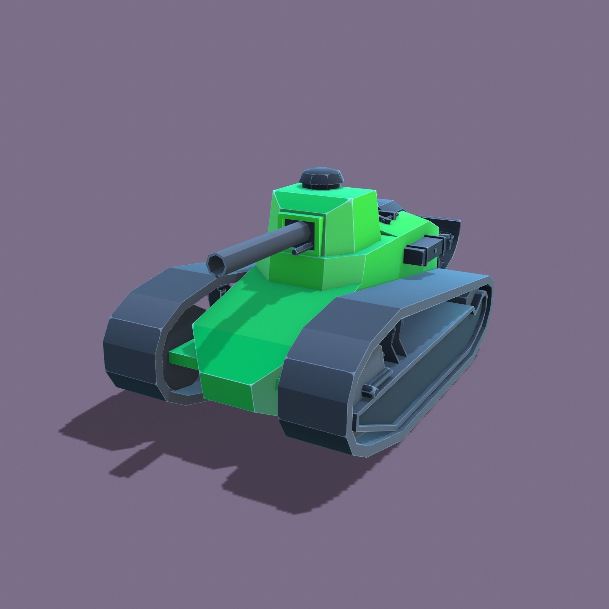 Stylized tanks pack Low-poly 3D model_15