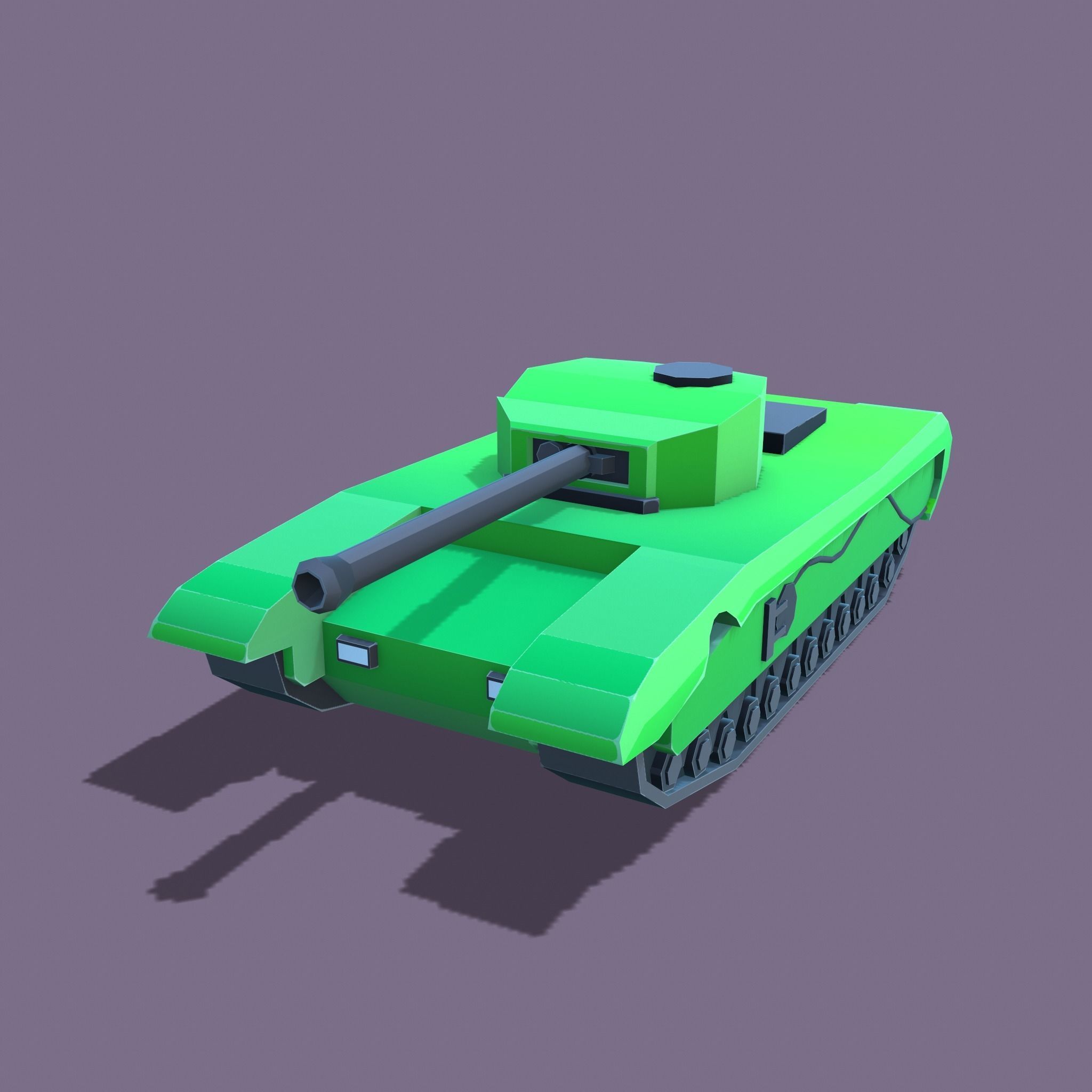 Stylized tanks pack Low-poly 3D model_23