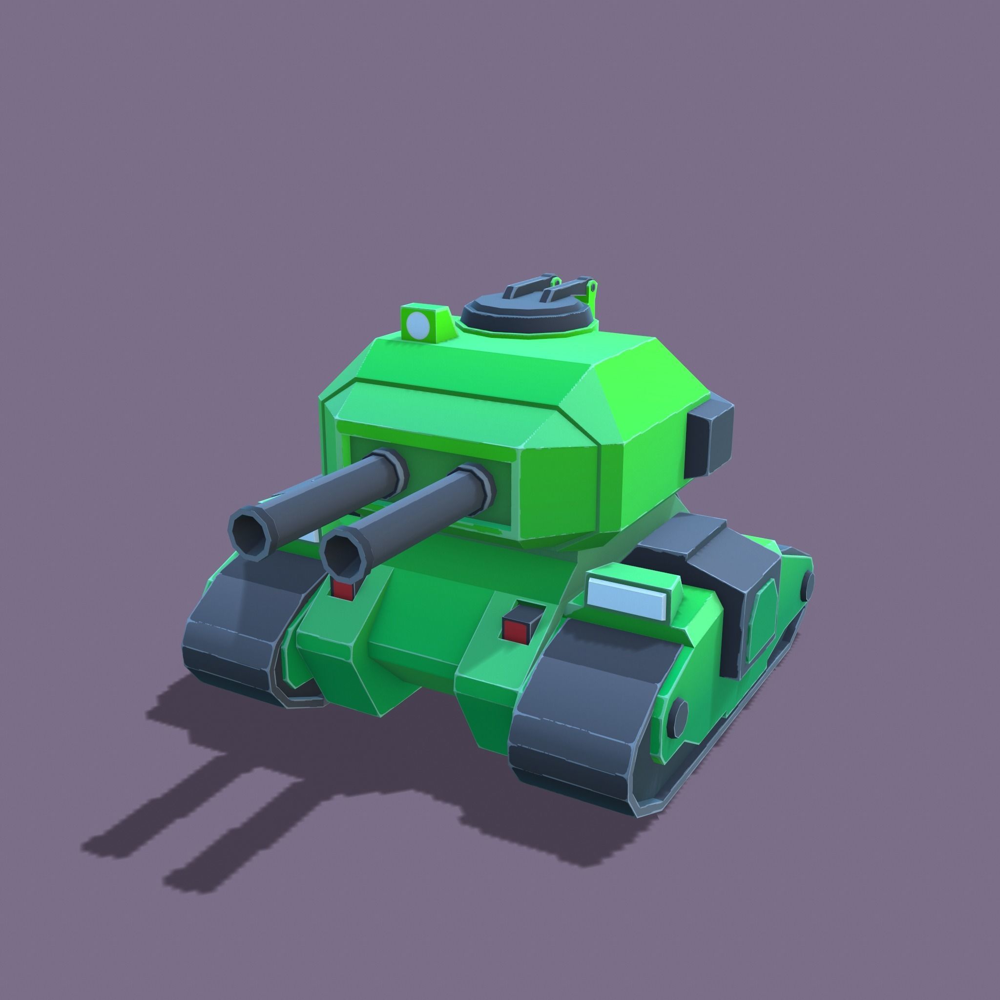 Stylized tanks pack Low-poly 3D model_17