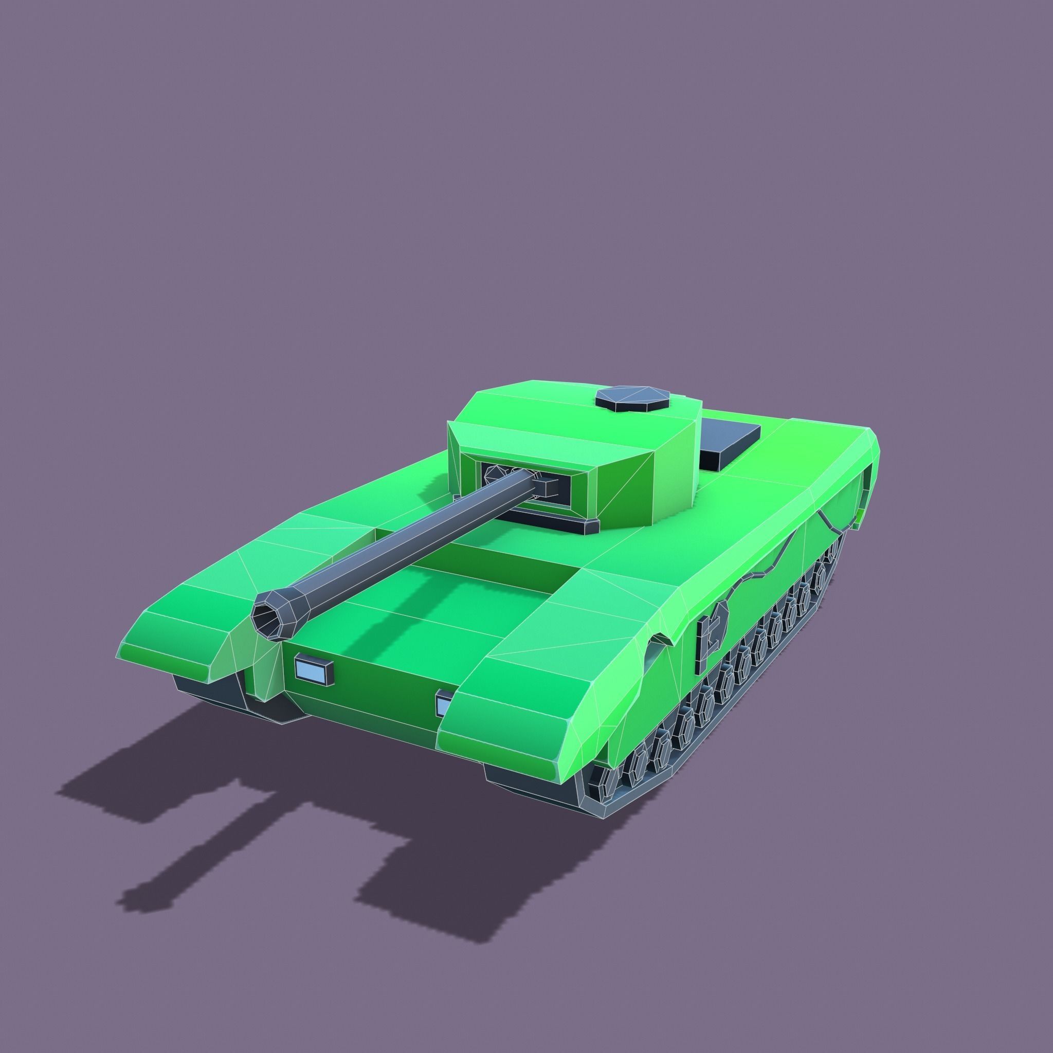 Stylized tanks pack Low-poly 3D model_24