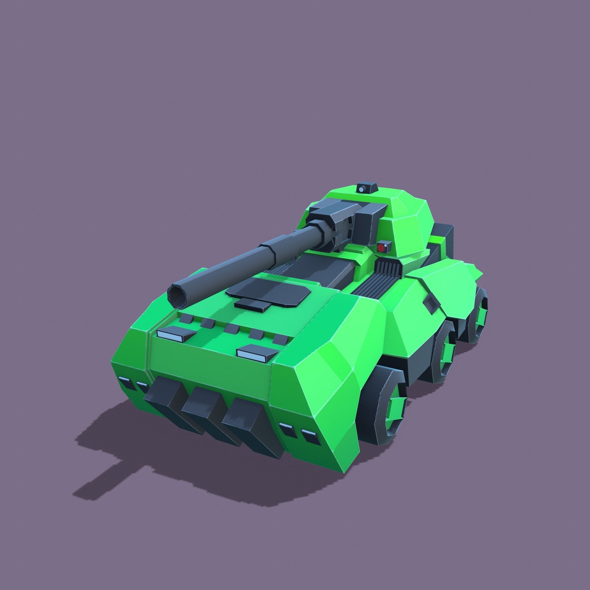 Stylized tanks pack Low-poly 3D model_7