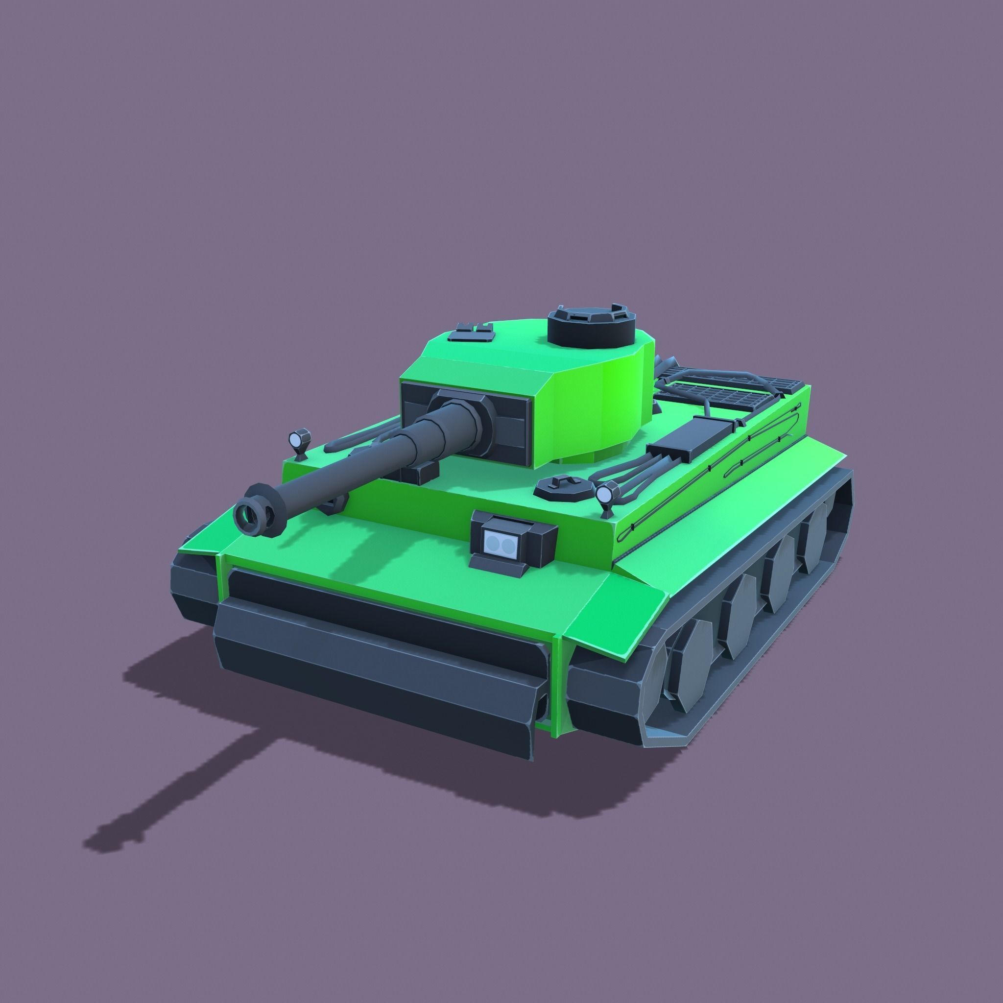 Stylized tanks pack Low-poly 3D model_11