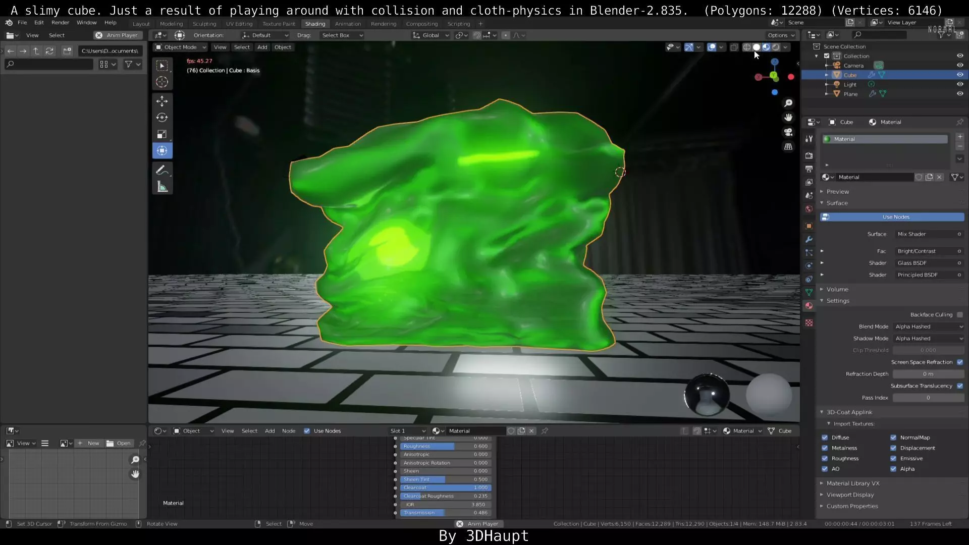 Slime Free low-poly 3D model