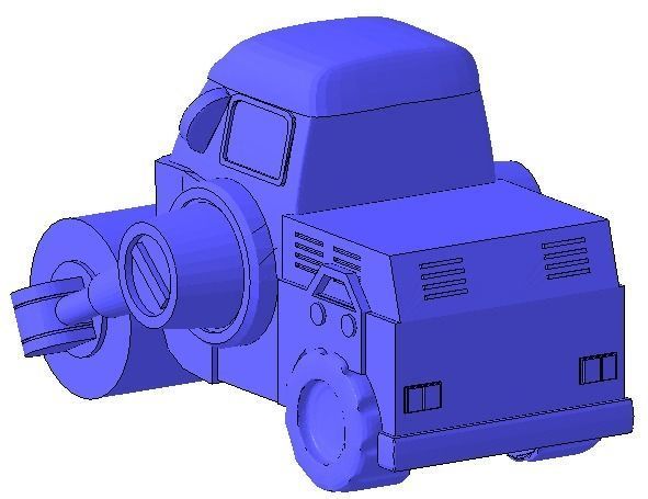 Max Robocar Poli 3D print model_1