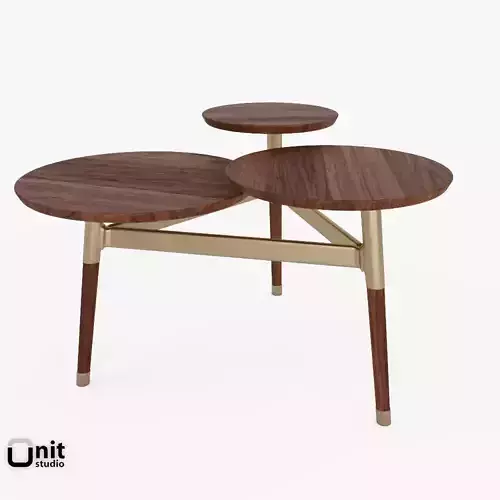 Clover Coffee Table by West Elm 3D model