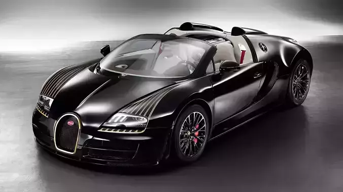 Bugatti-Veyron-BlackBess-Lithophane-Lightbox bugatti veyron 3D print model
