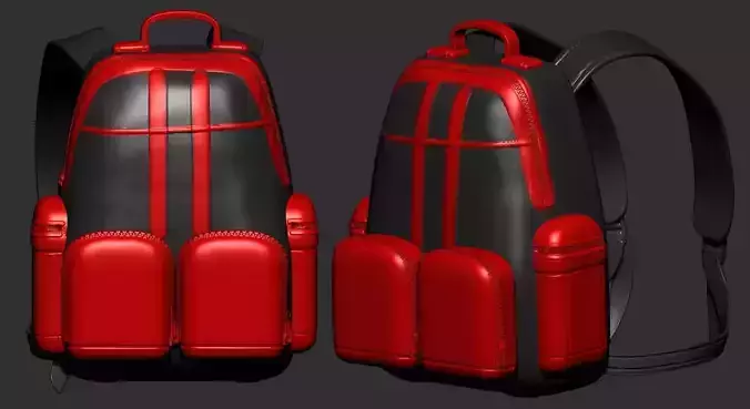 backpack sculpt 3d printable 