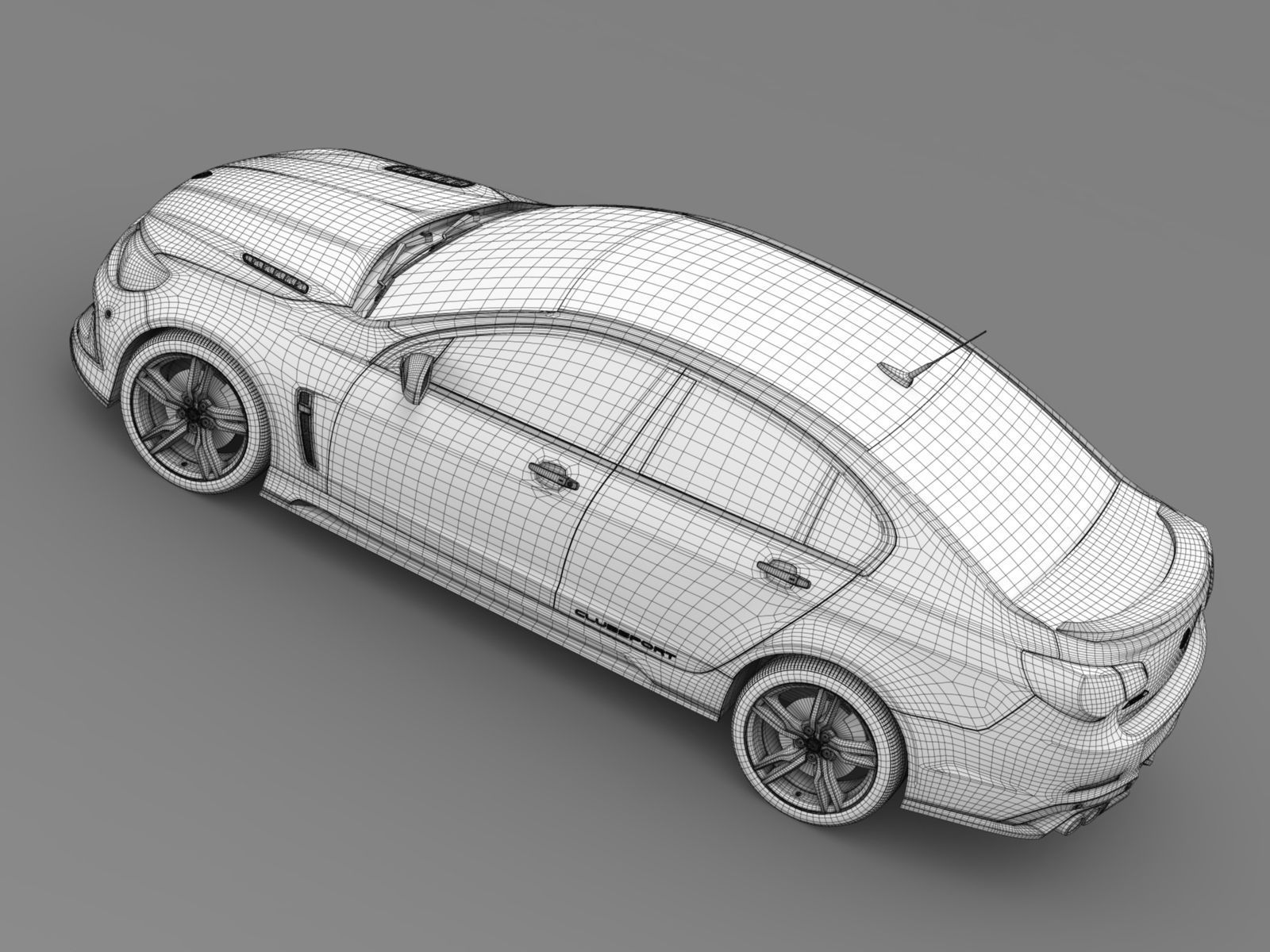 HSV Clubsport Gen F2 2017 3D model_16