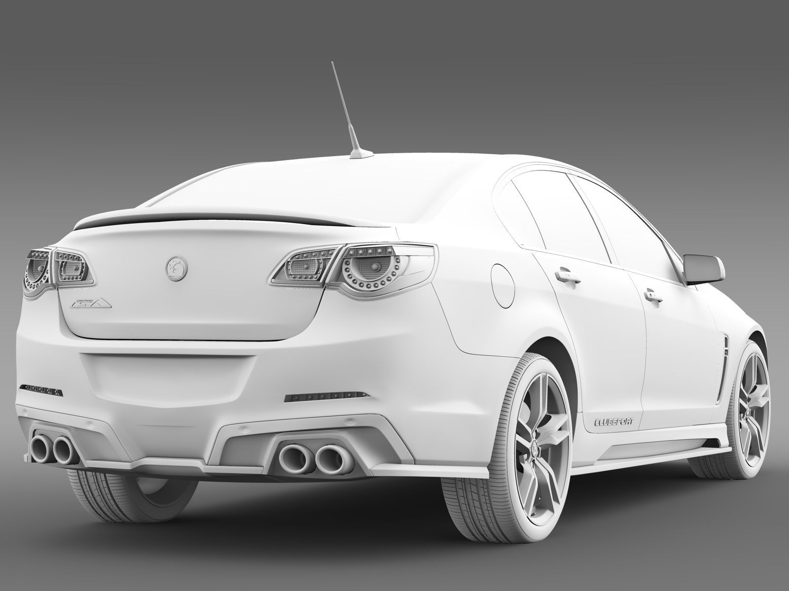 HSV Clubsport Gen F2 2017 3D model_13