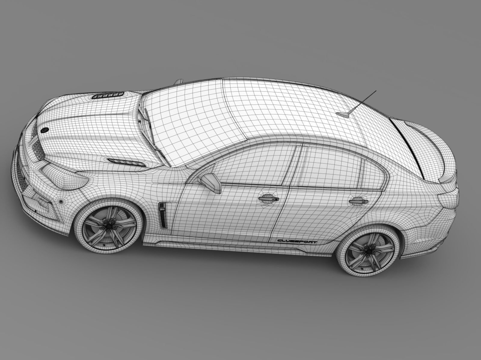 HSV Clubsport Gen F2 2017 3D model_15