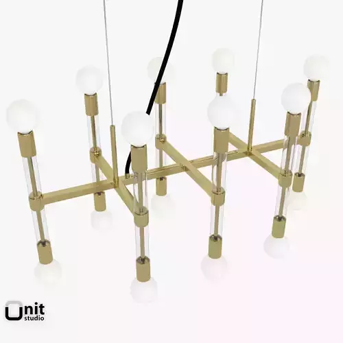 Acrylic Framework Chandelier by West Elm