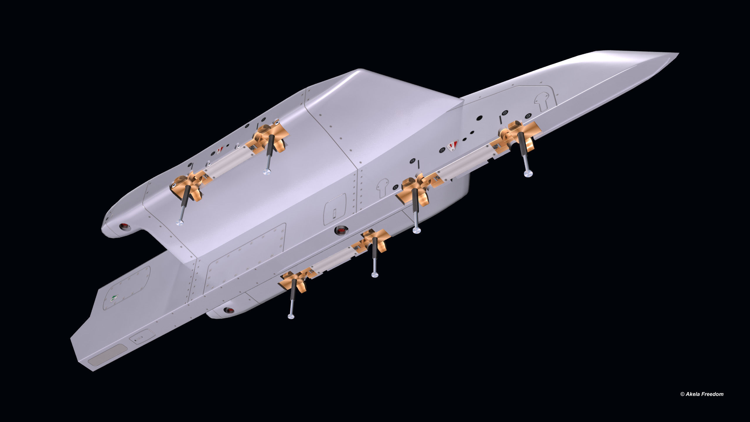 AT 730 Store Rack 3D model_3