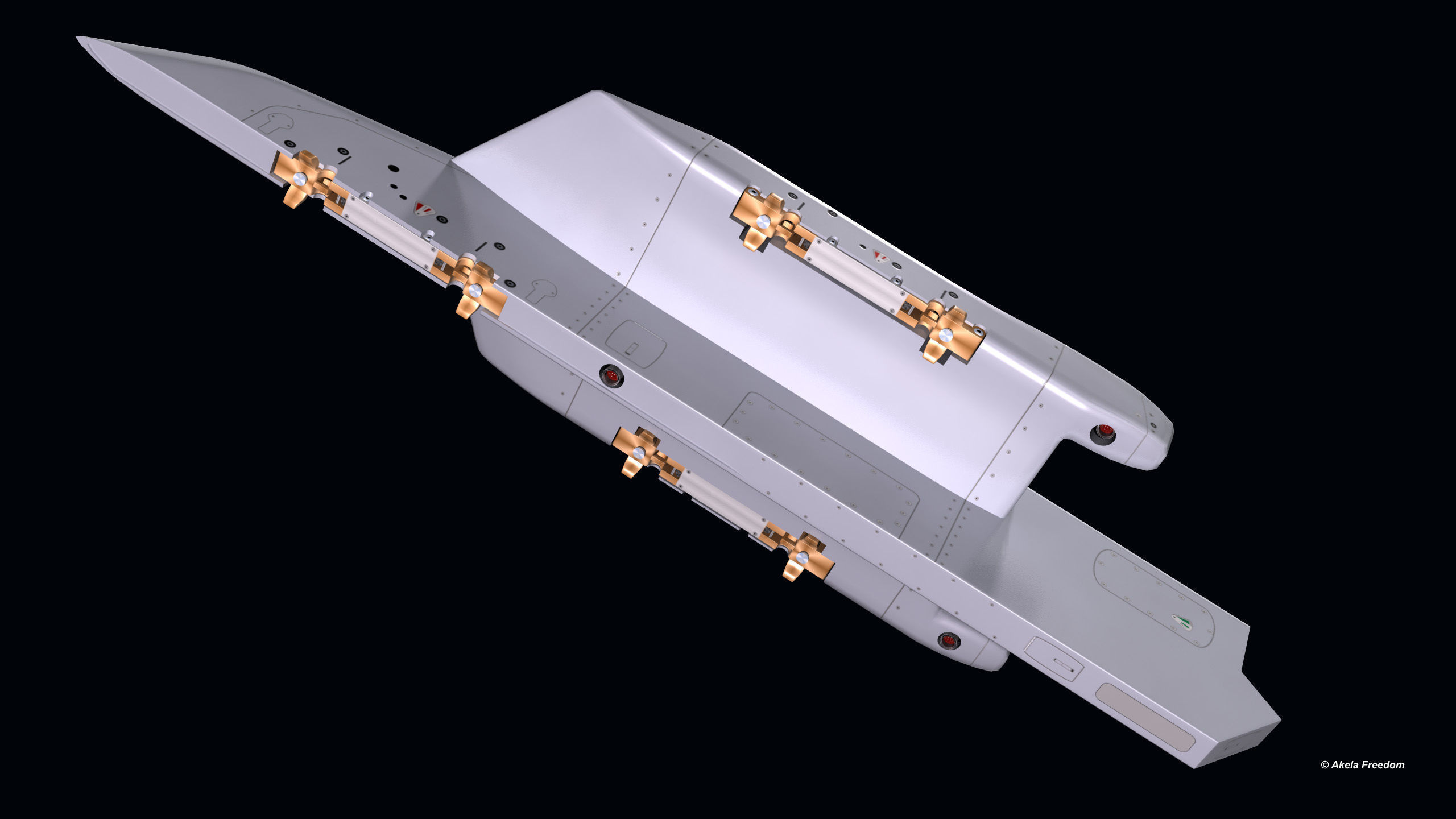 AT 730 Store Rack 3D model_1