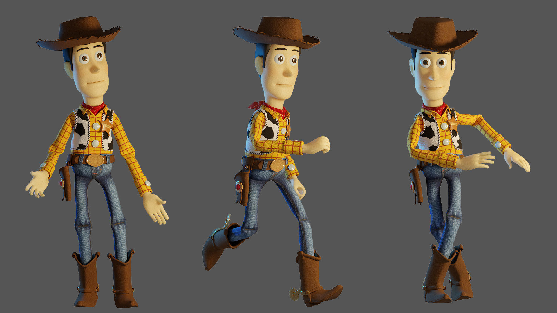 Woody Animation 3D model_5