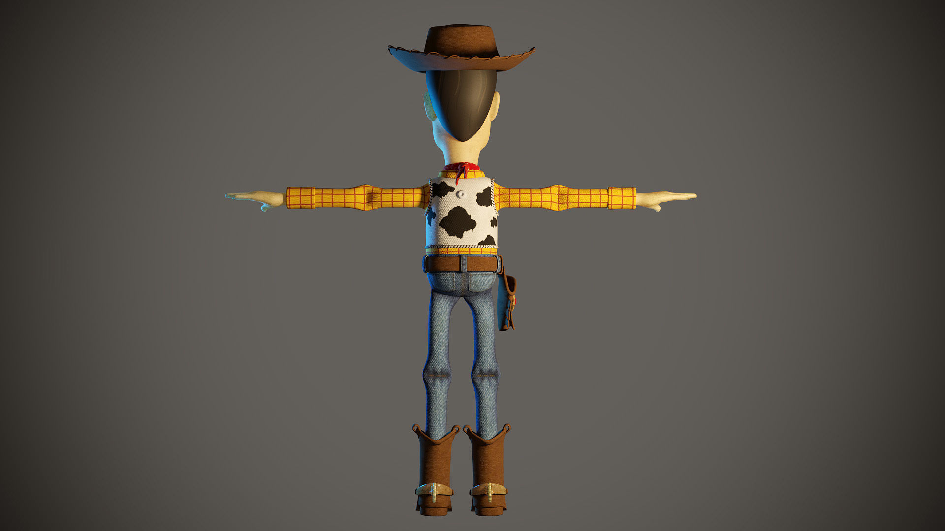 Woody Animation 3D model_3