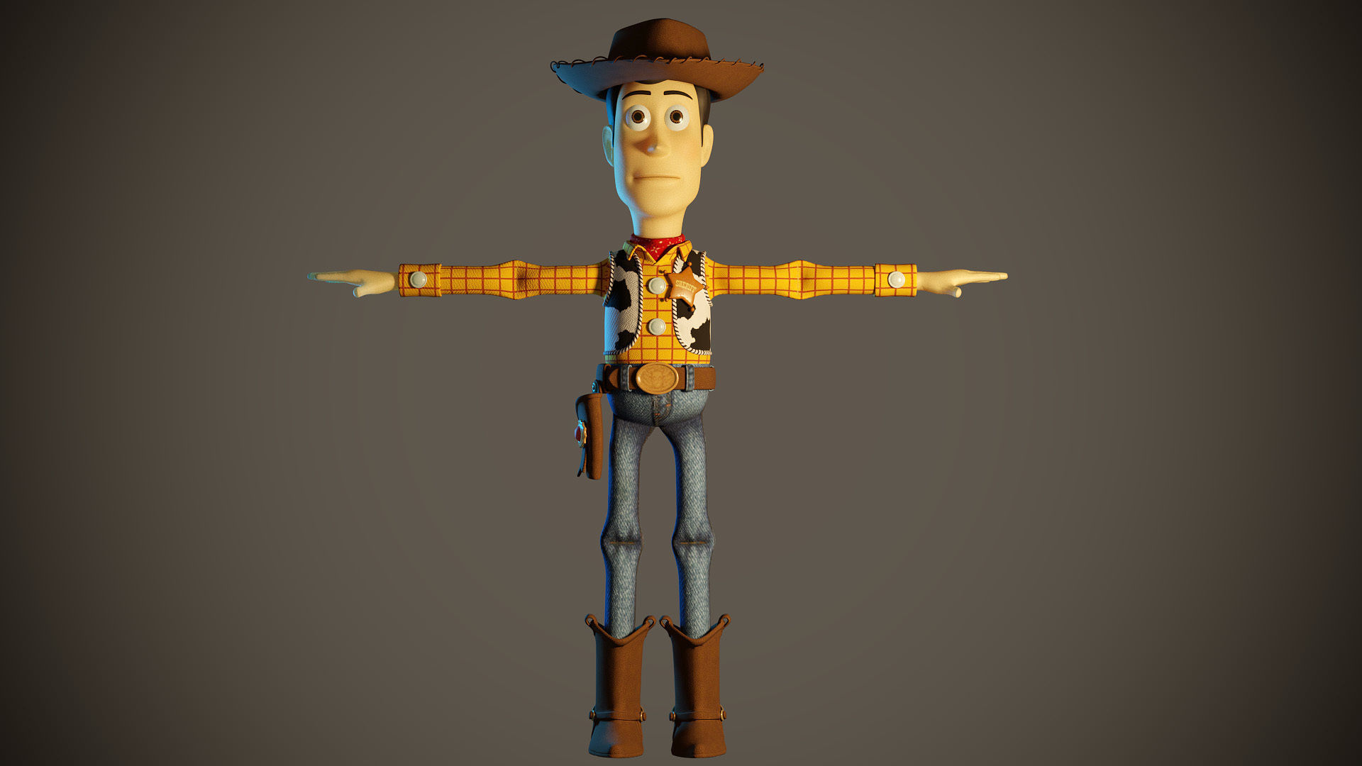Woody Animation 3D model_1