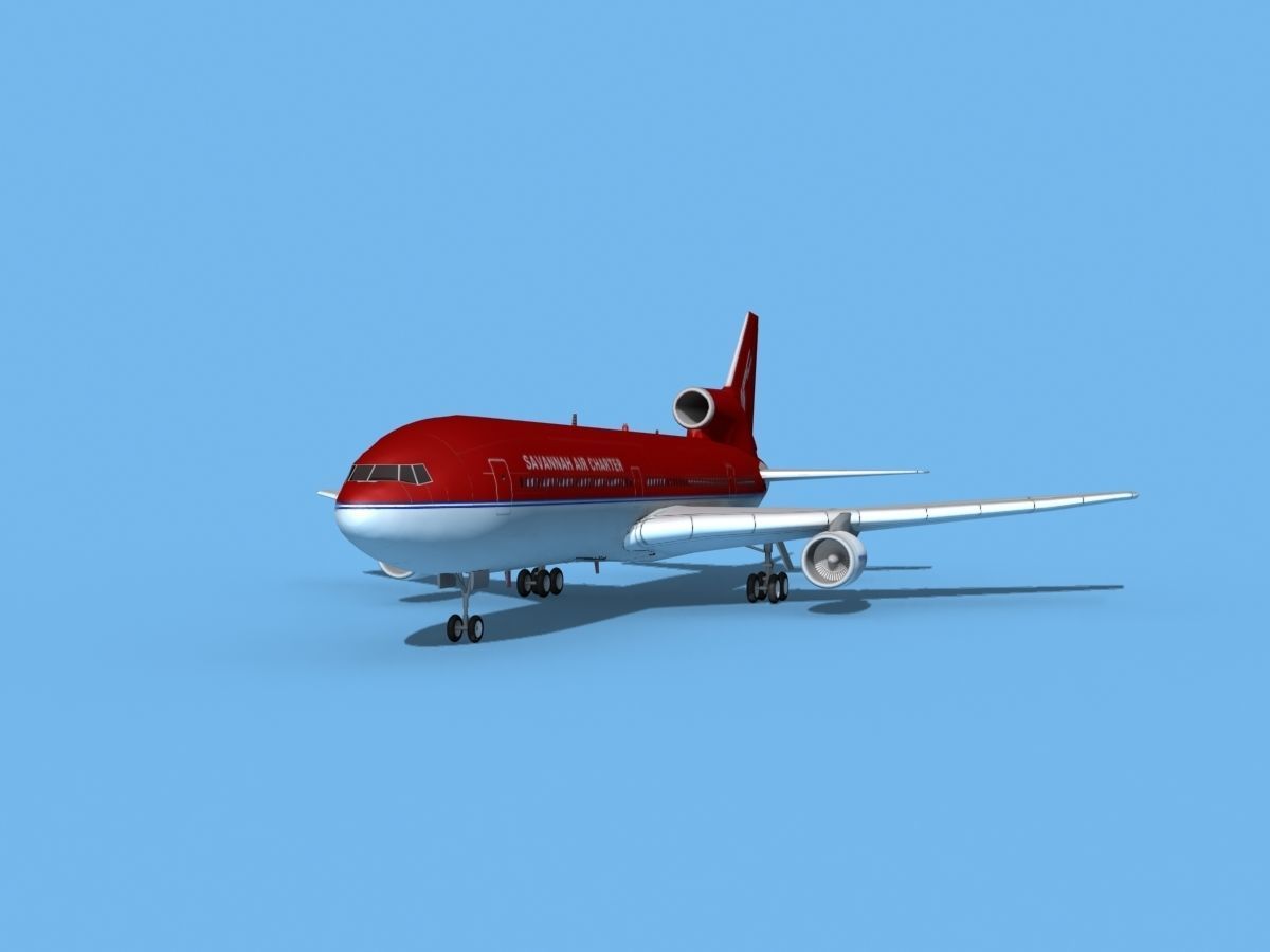 Lockheed L1011 Savannah Air Charter 3D model_1